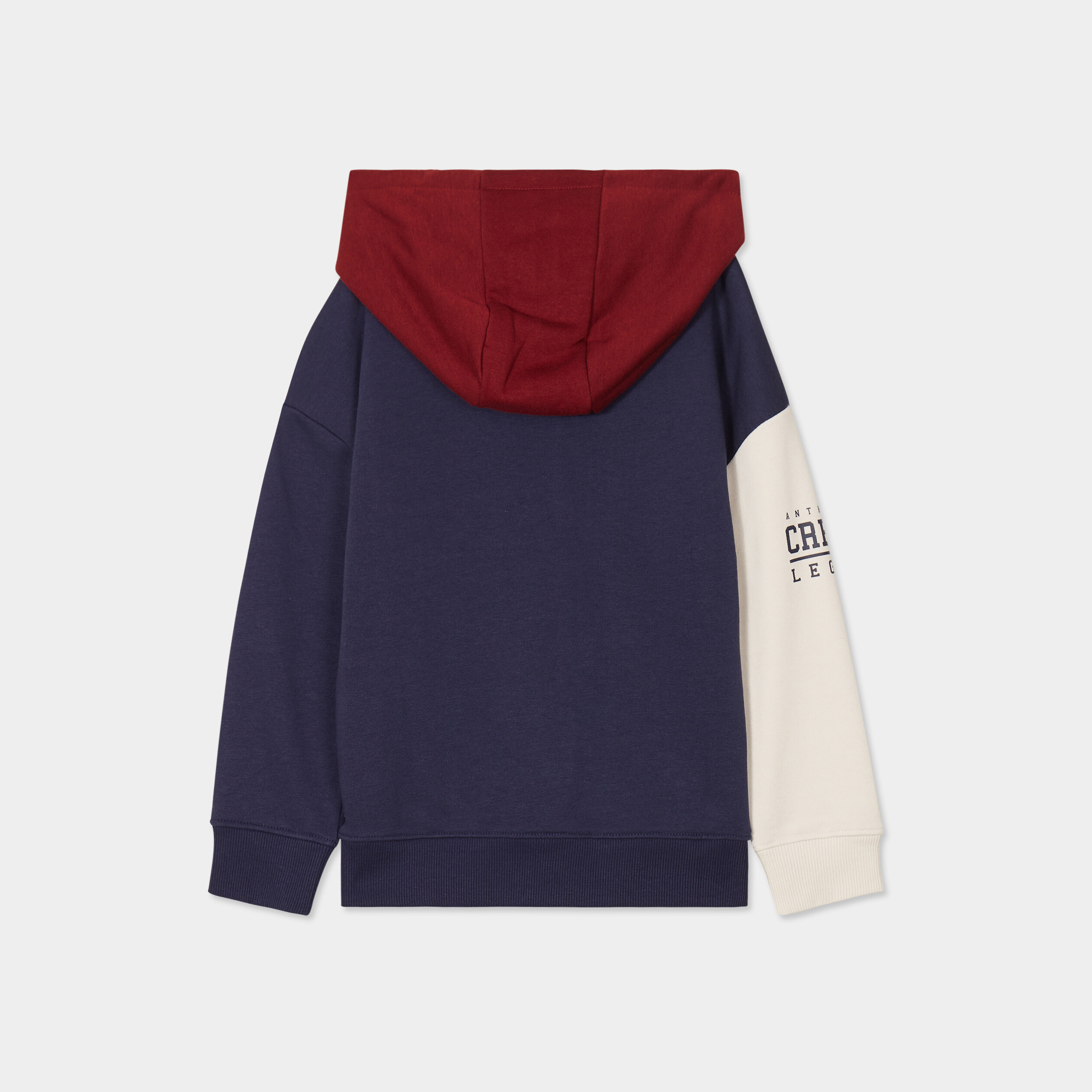 Sweat a capuche hoodie coton Creeks bleu marine garcon