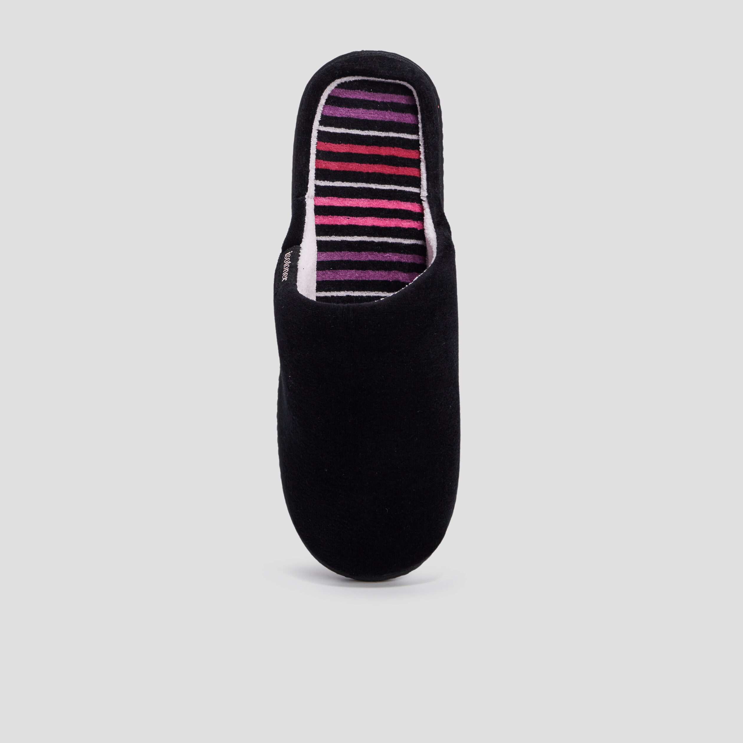 chaussons mules isotoner noir femme Chaussons mules Isotoner noir femme