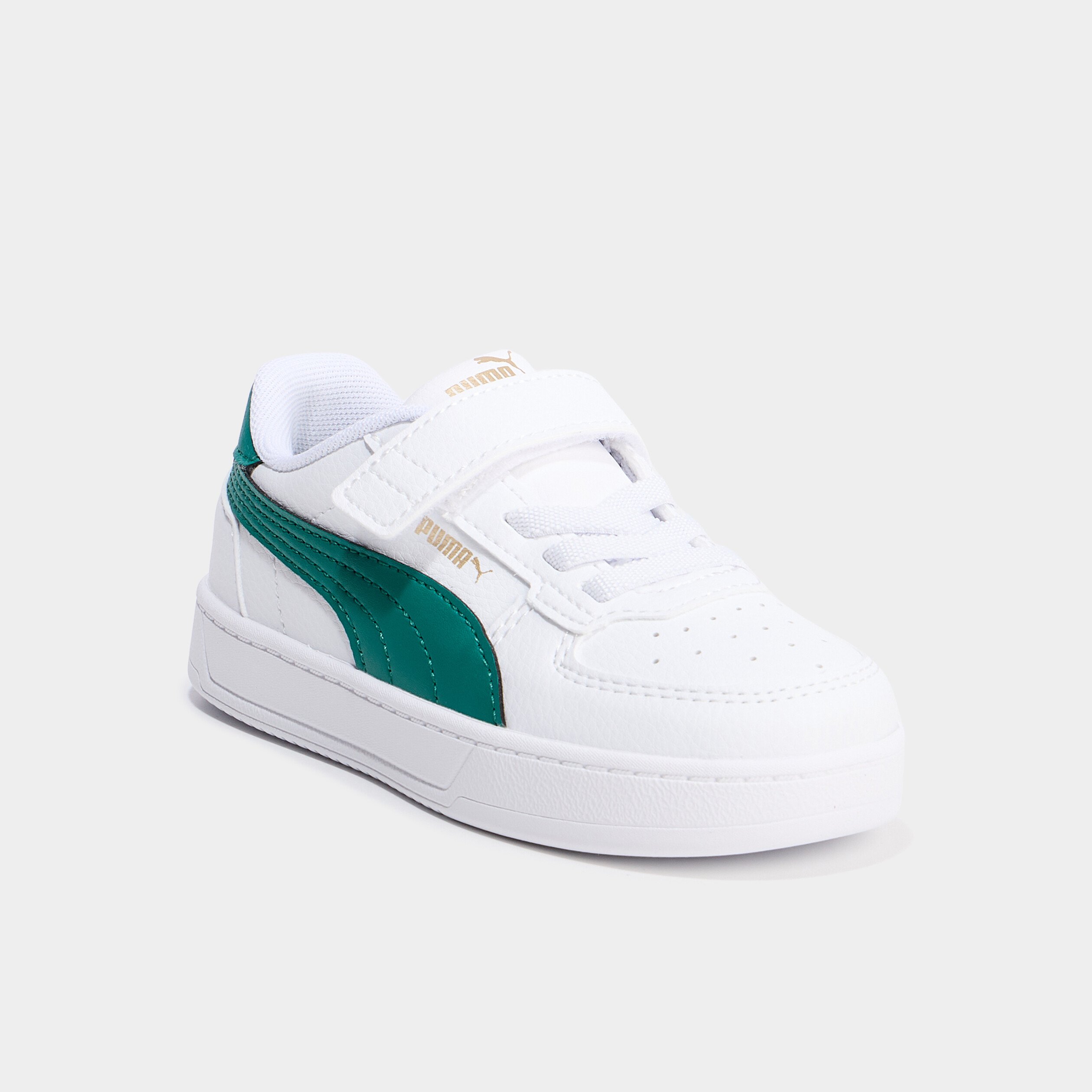 tennis basses a scratchs puma caven 20 vert garcon Tennis basses à scratchs Puma Caven 2.0 vert garçon