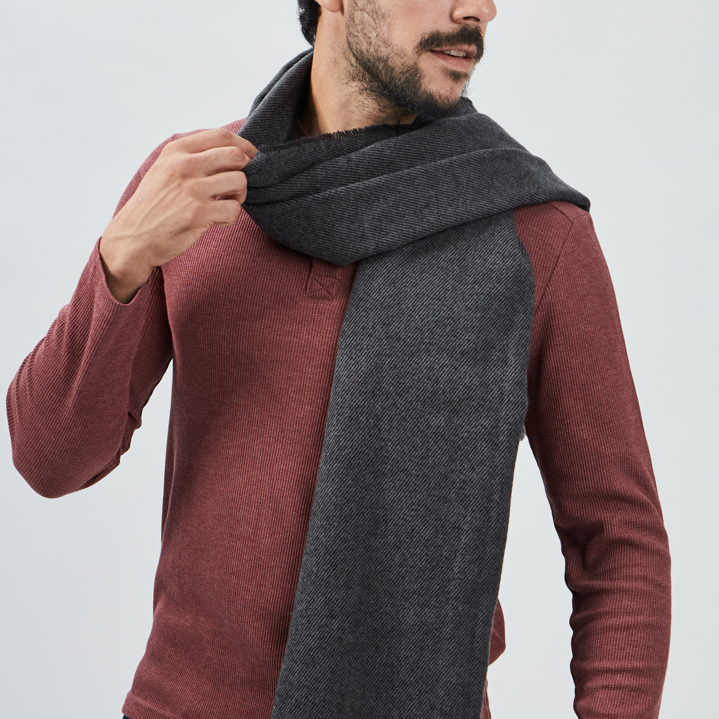 echarpe gris homme Écharpe gris homme