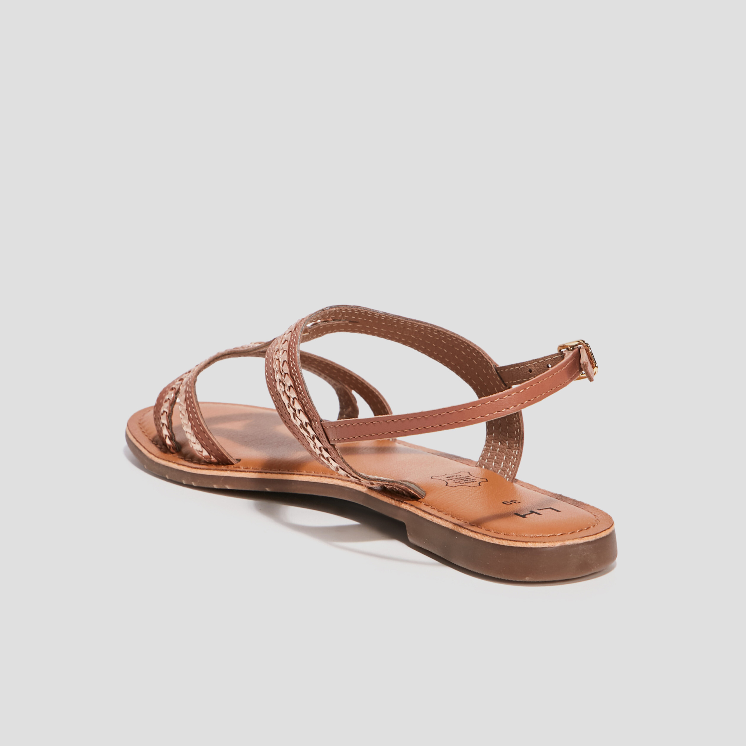 sandales en cuir marron femme Sandales en cuir marron femme