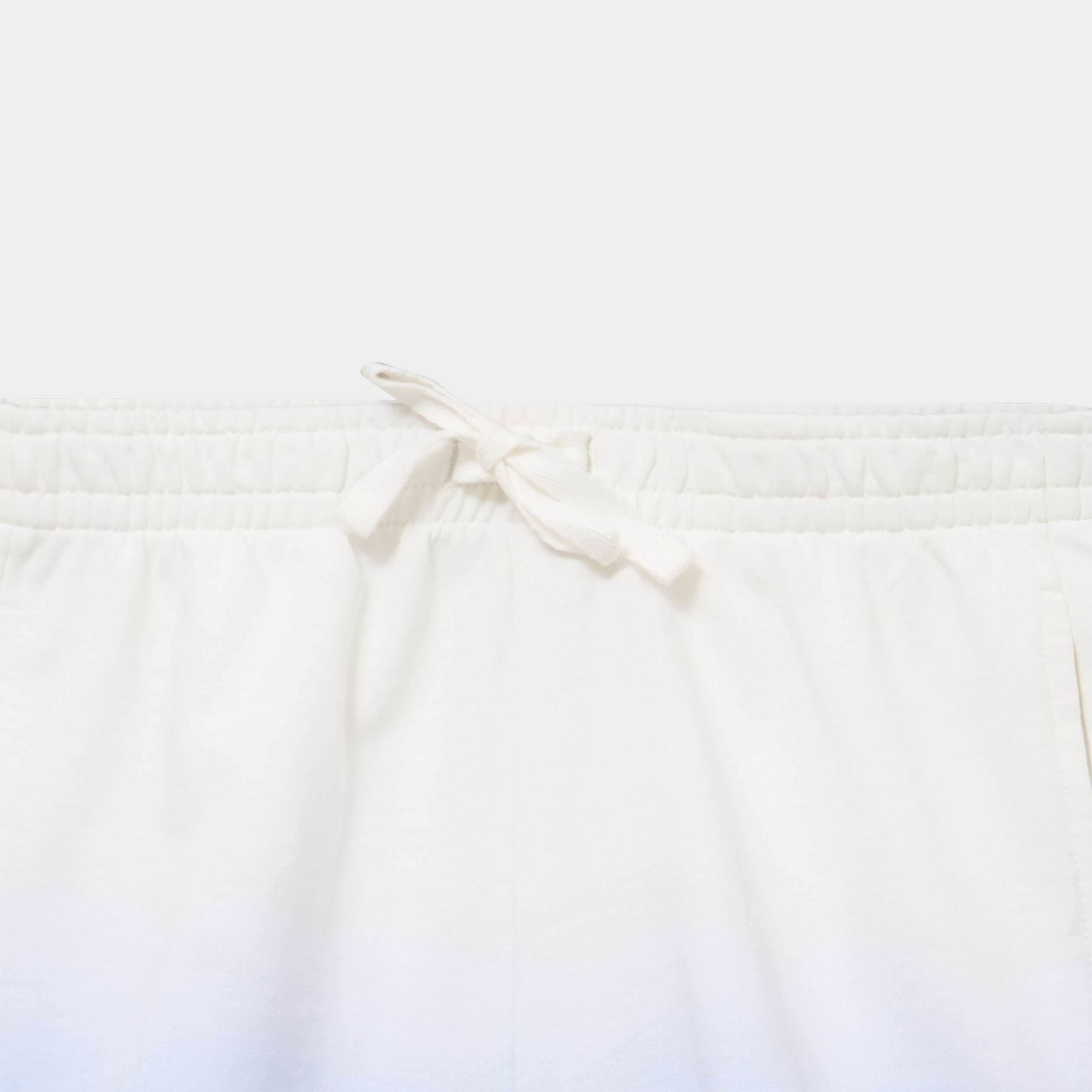 Short molletonn&eacute; taille &eacute;lastiqu&eacute;e bleu pastel fille