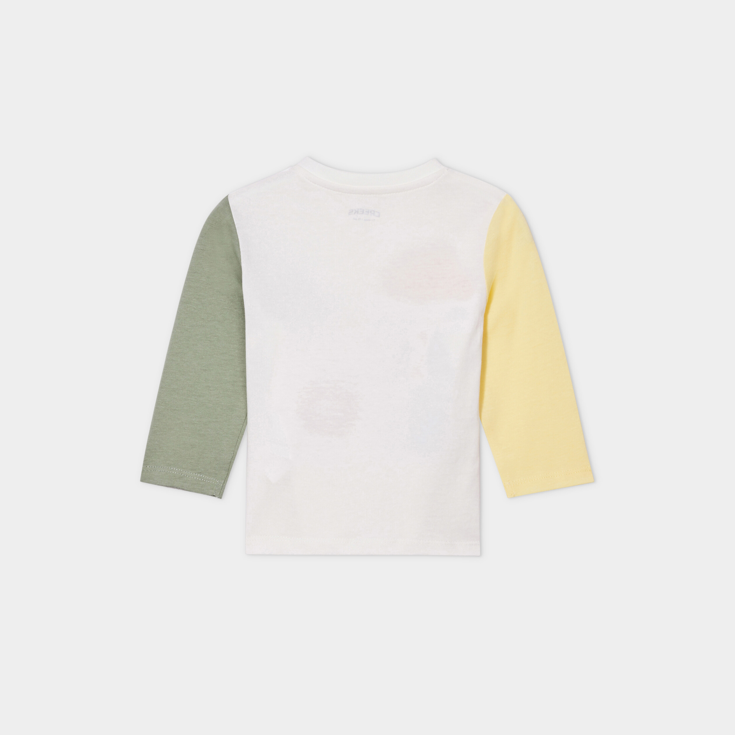 t shirt manches longues coton creeks blanc bebeg T-shirt manches longues coton Creeks blanc bébé garçon