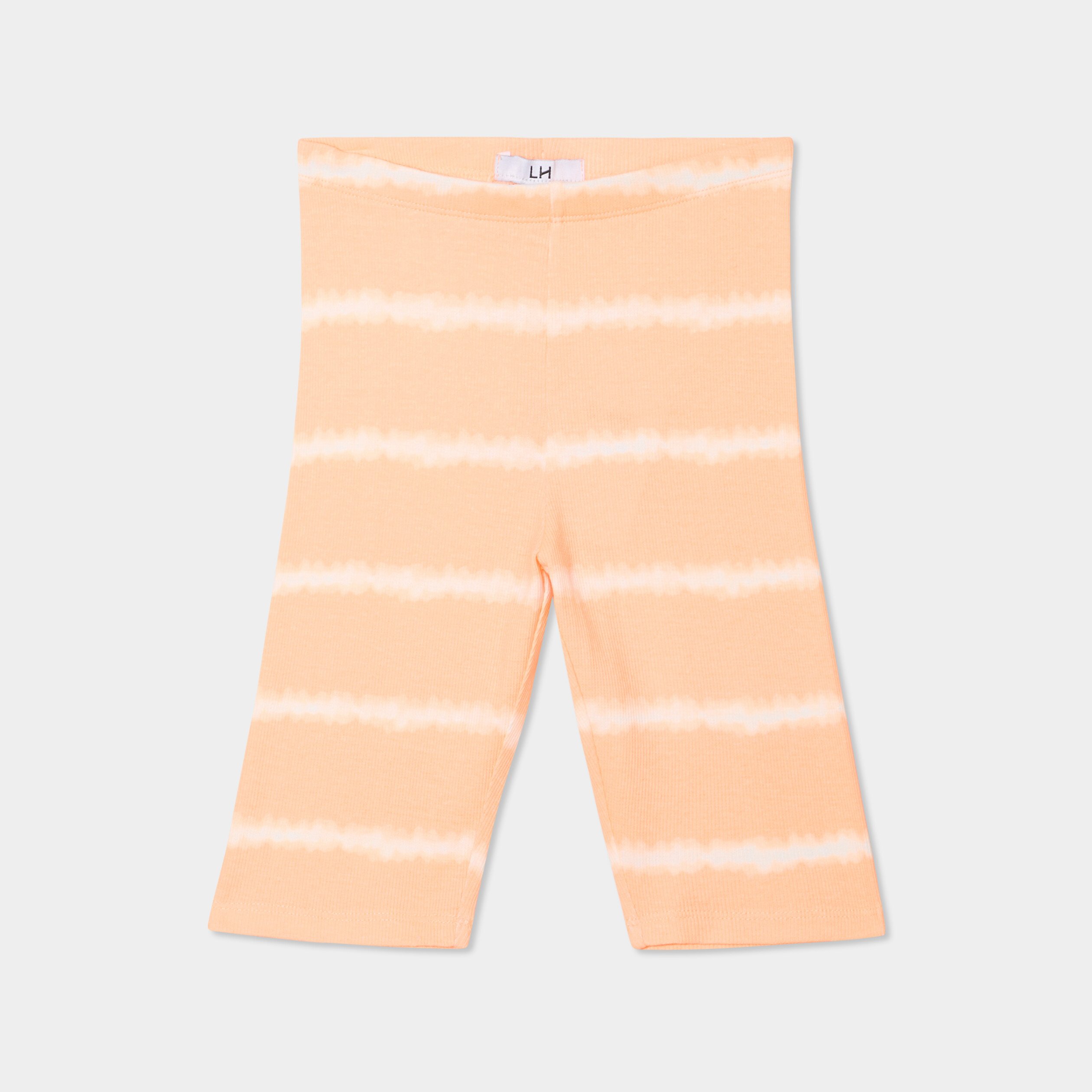 legging cycliste cotele coton orange fluo fille Legging cycliste côtelé coton orange fluo fille