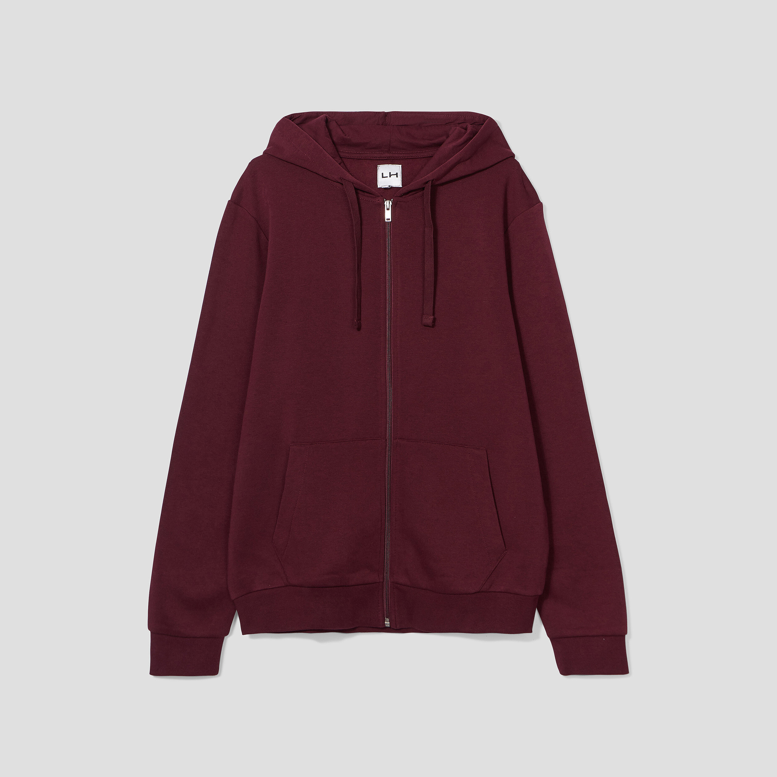 sweat zippe molleton a capuche prune homme Sweat zippé molleton à capuche prune homme