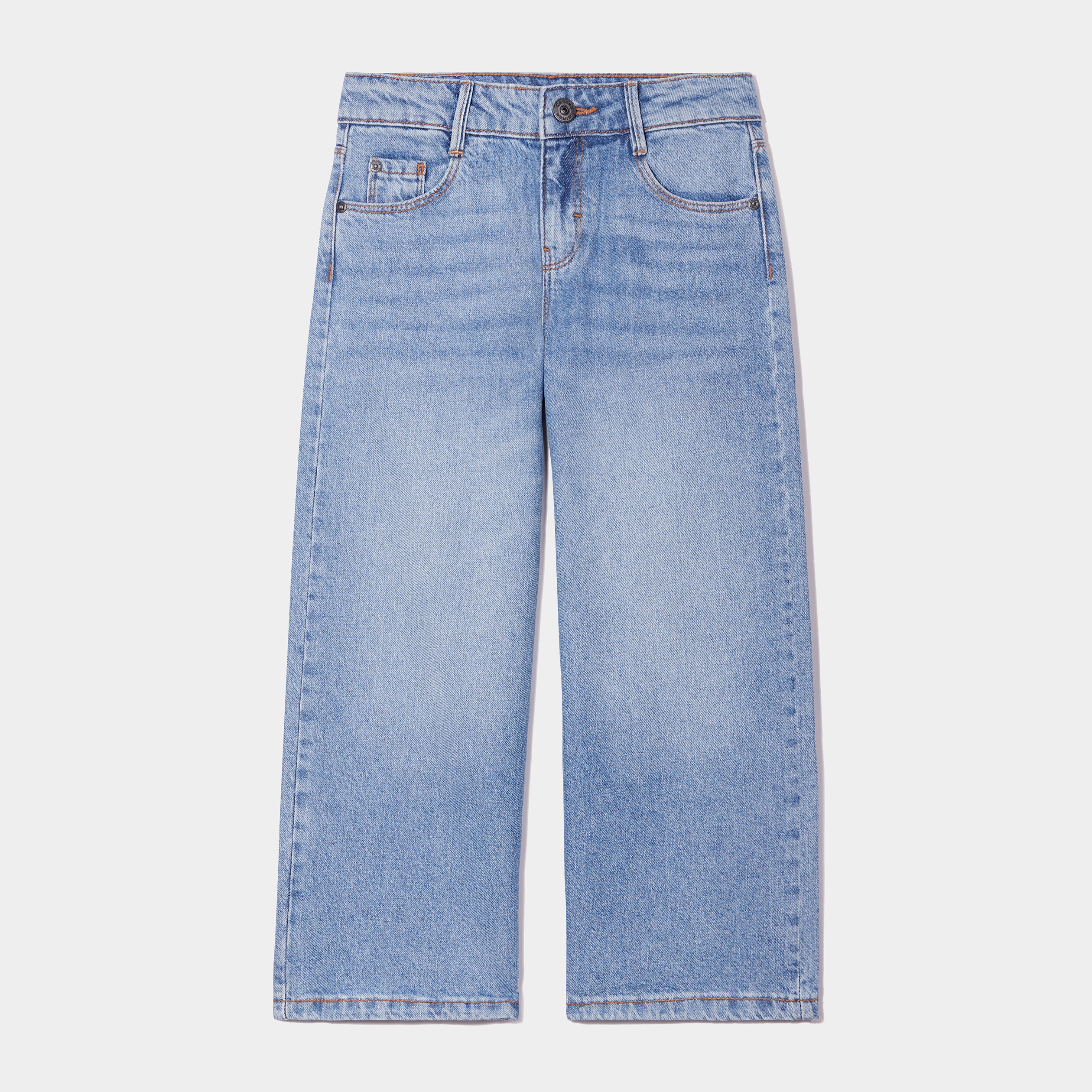 jeans wide leg 78eme denim double stone fille Jeans wide leg 7/8ème denim double stone fille