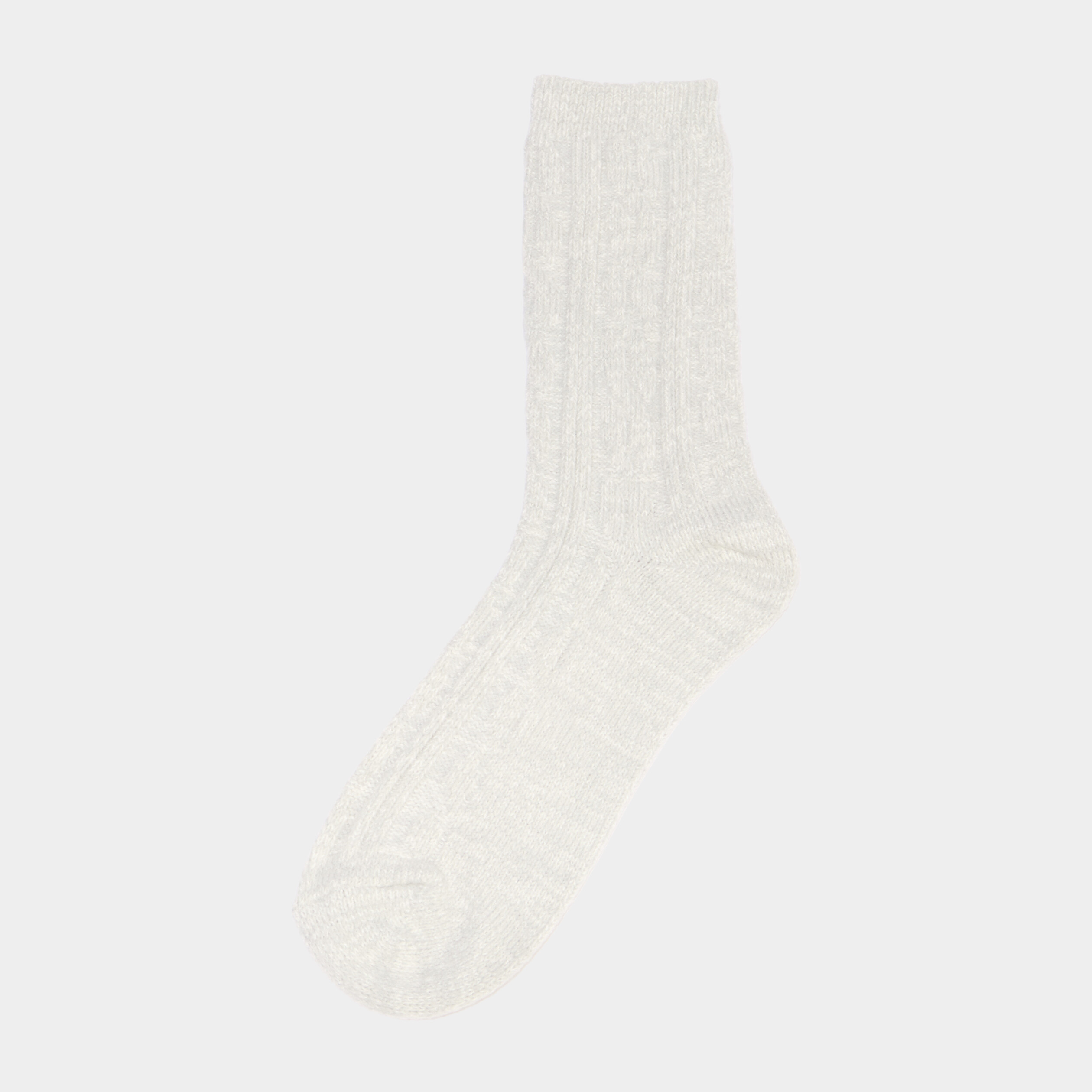 Lot 2 paires chaussettes torsades ivoire femme