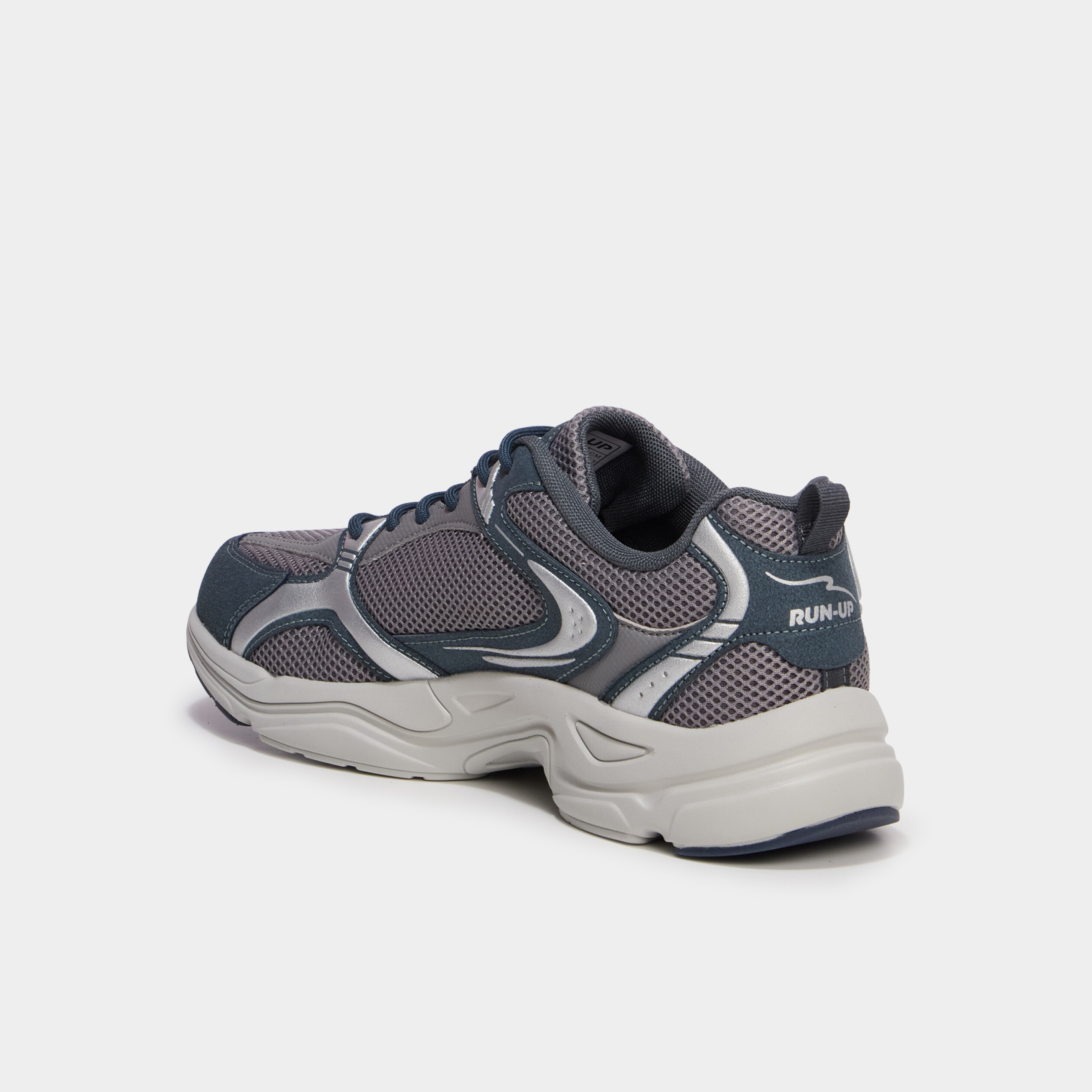 Baskets running lacets &eacute;lastiqu&eacute;s bleu homme