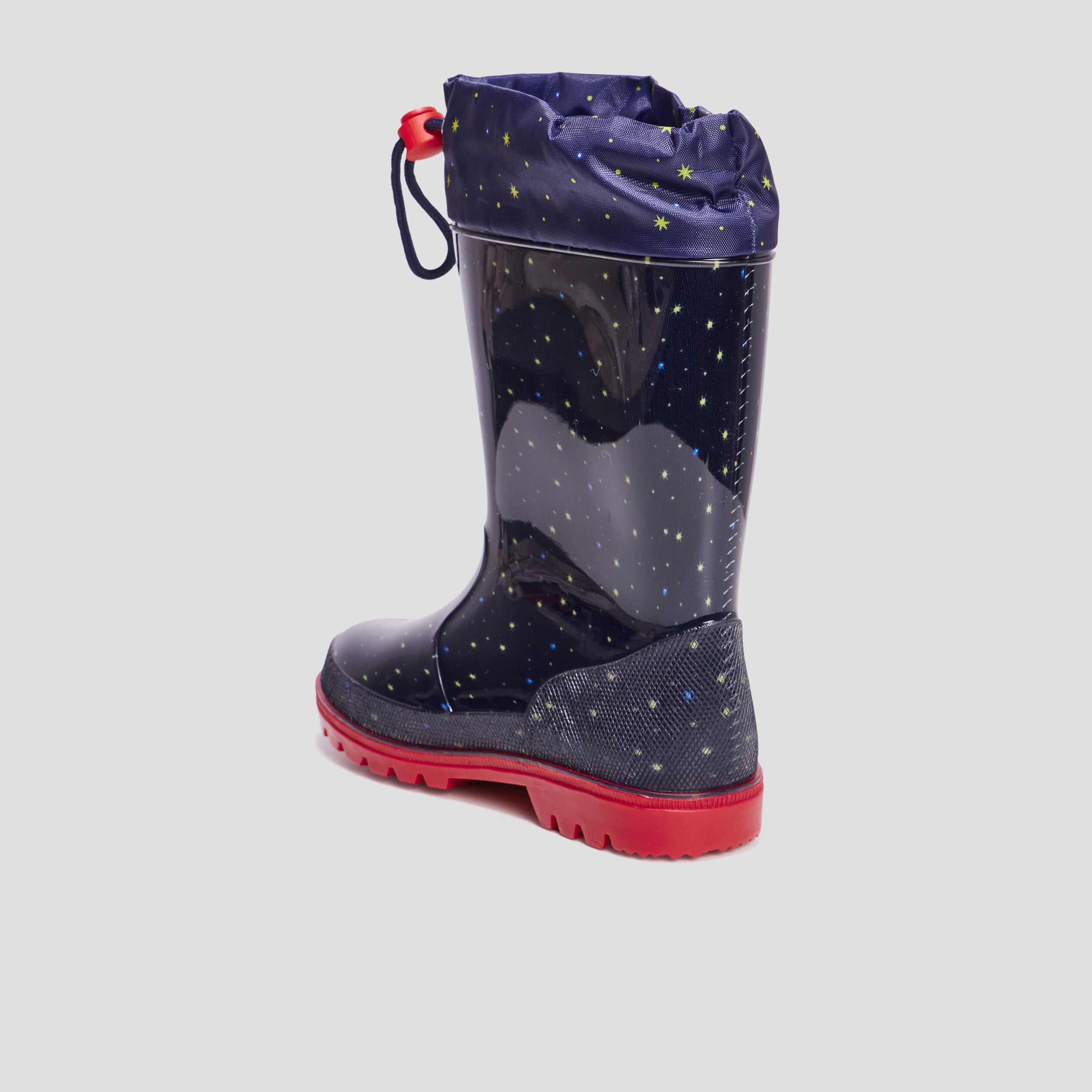 Bottes de pluie &agrave; coulisse bleu marine gar&ccedil;on