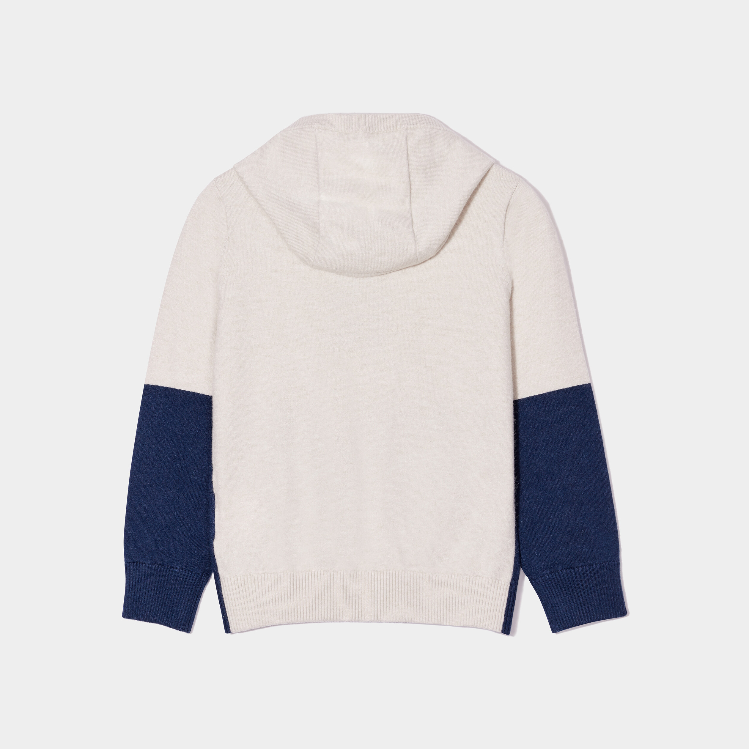 Pull à capuche et 1 poche Creeks ecru garçon