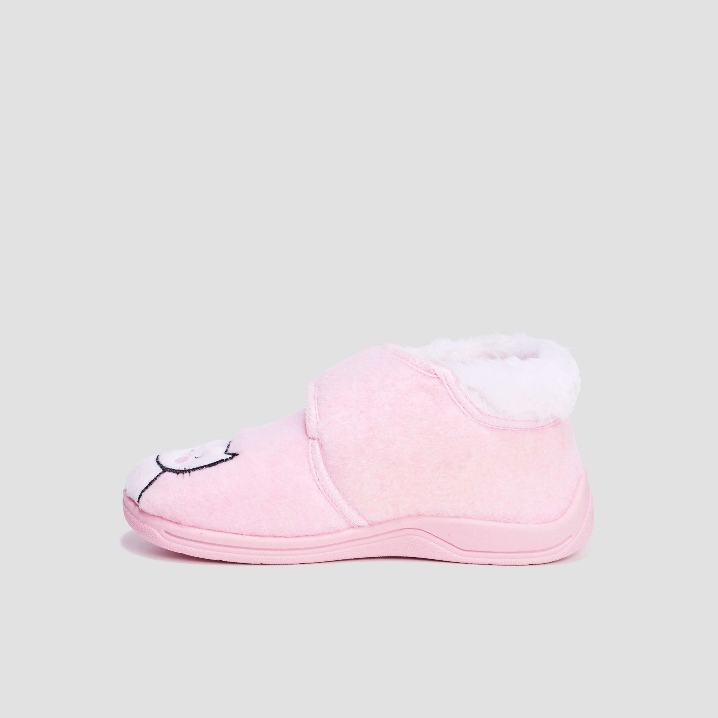 Chaussons bottillons fourr s forme chat rose fille La Halle