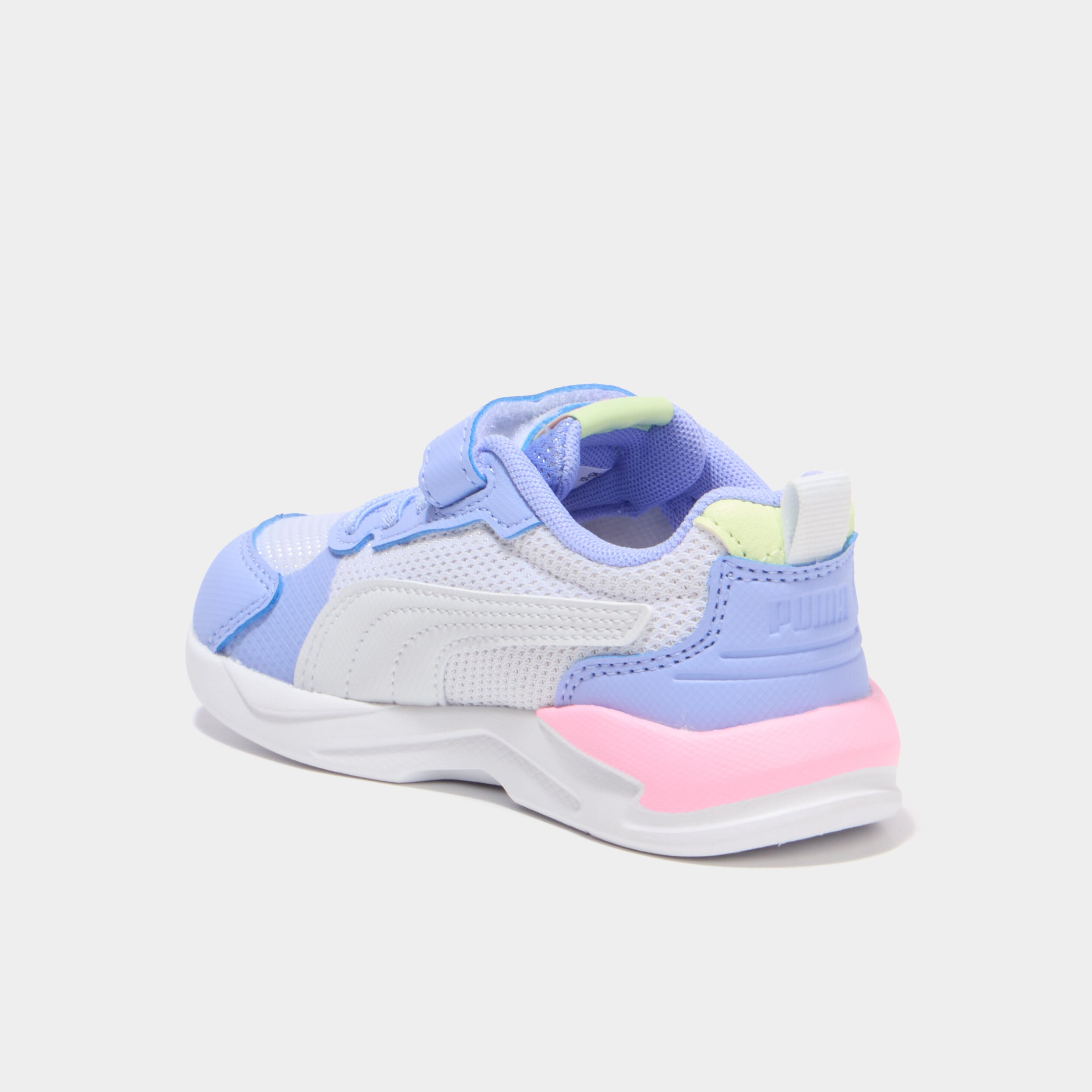 Baskets running &agrave; scratchs Puma XRAY violet fluo fille