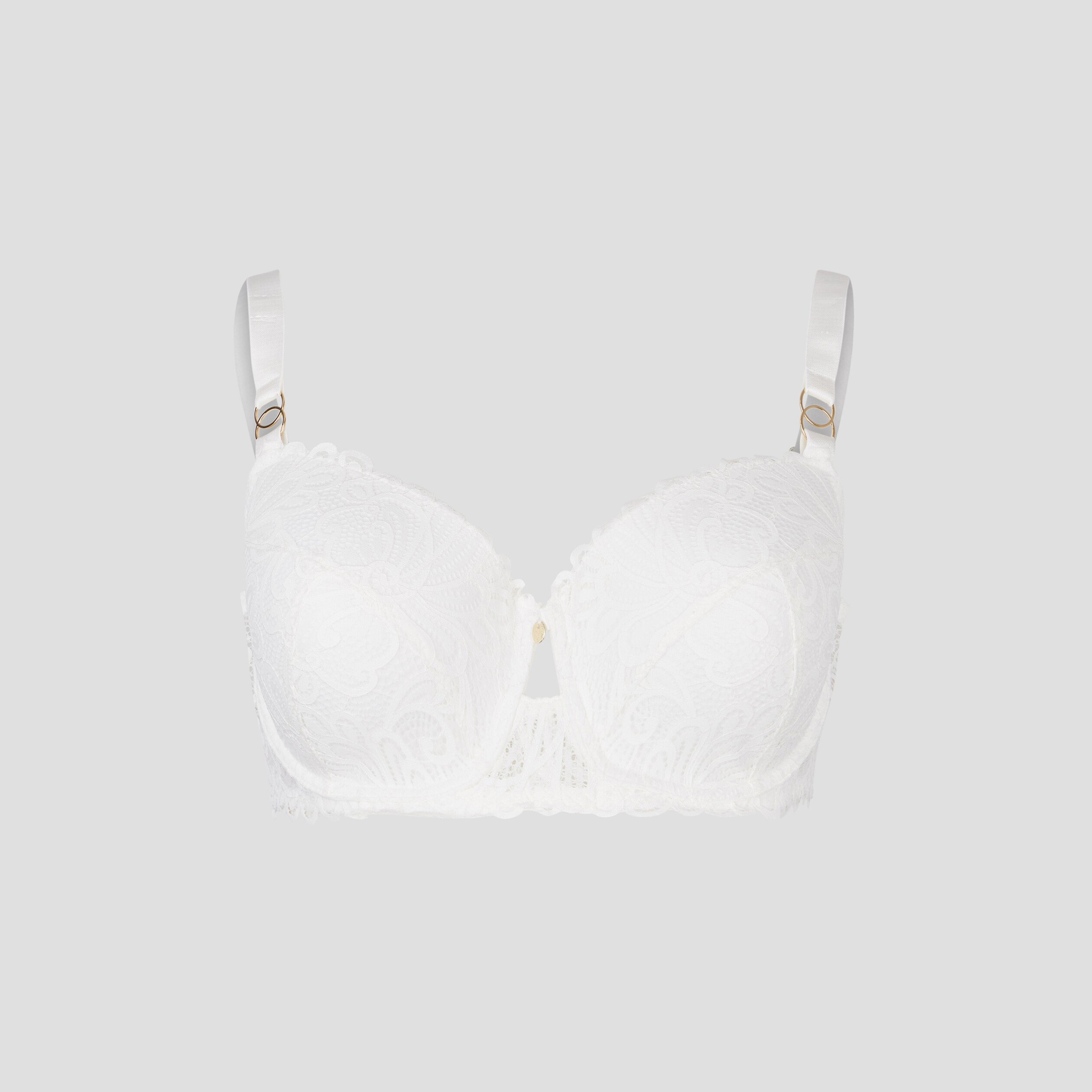 Soutien-gorge emboîtant dentelle blanc femme grande taille