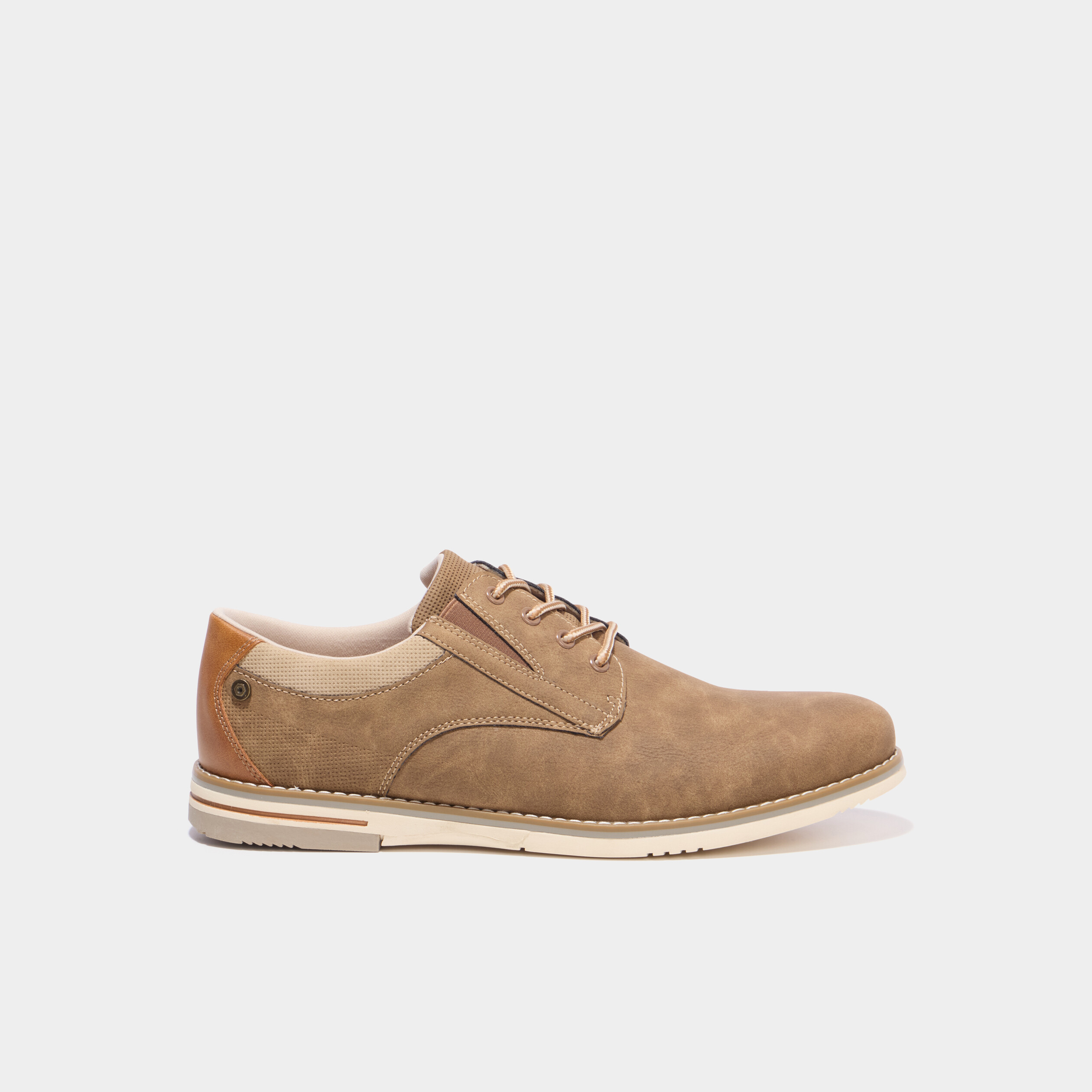 Derbies &agrave; lacets sable homme