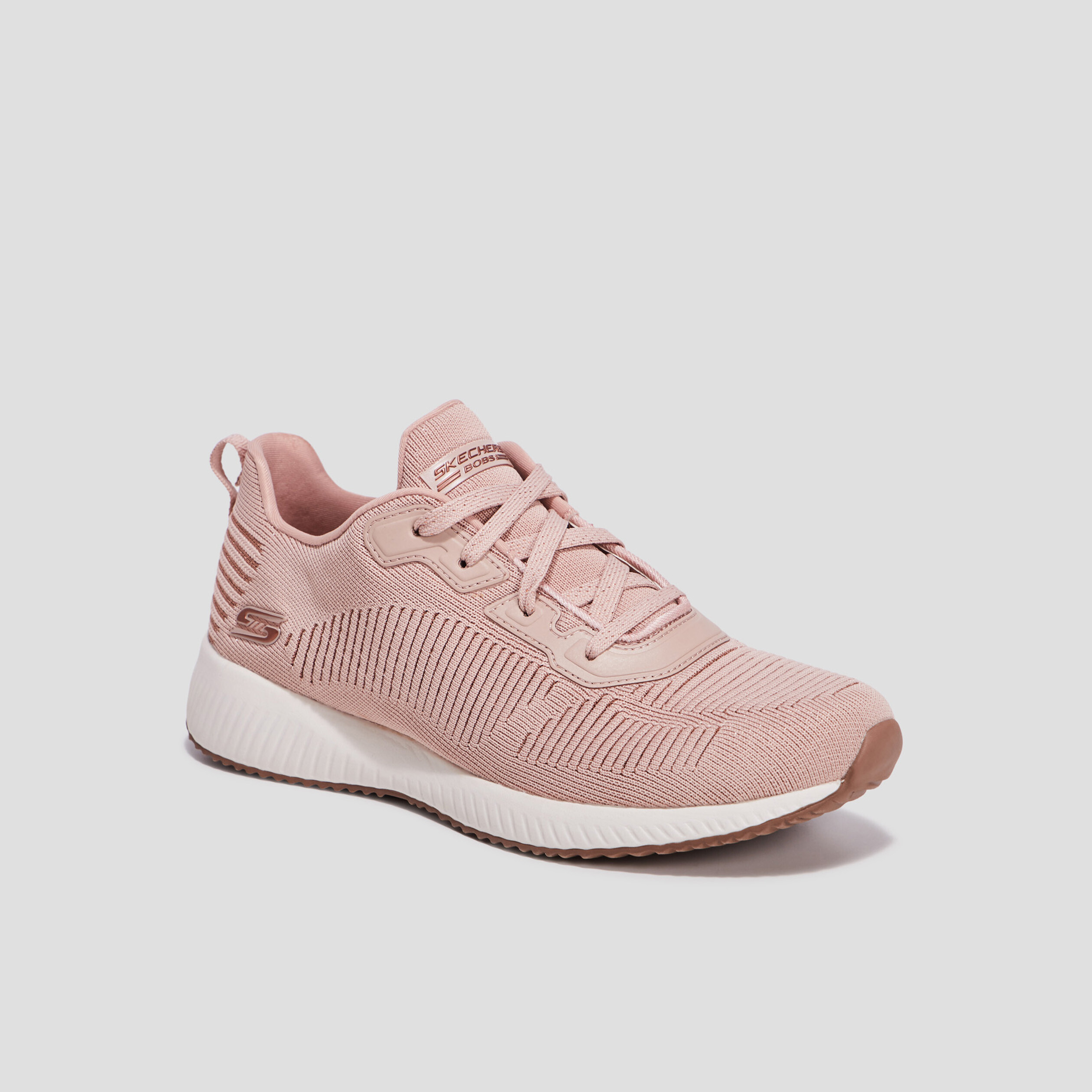 runnings a lacets skechers bob squad rose femme Runnings à lacets Skechers Bob Squad rose femme