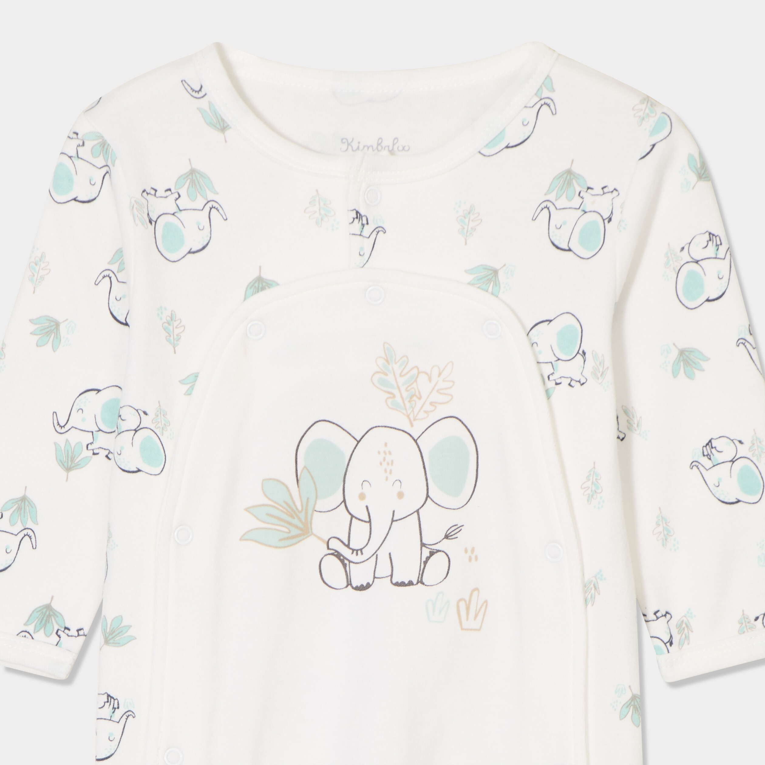 dors bien coton manches longues ivoire bebe Dors-bien coton manches longues ivoire bébé