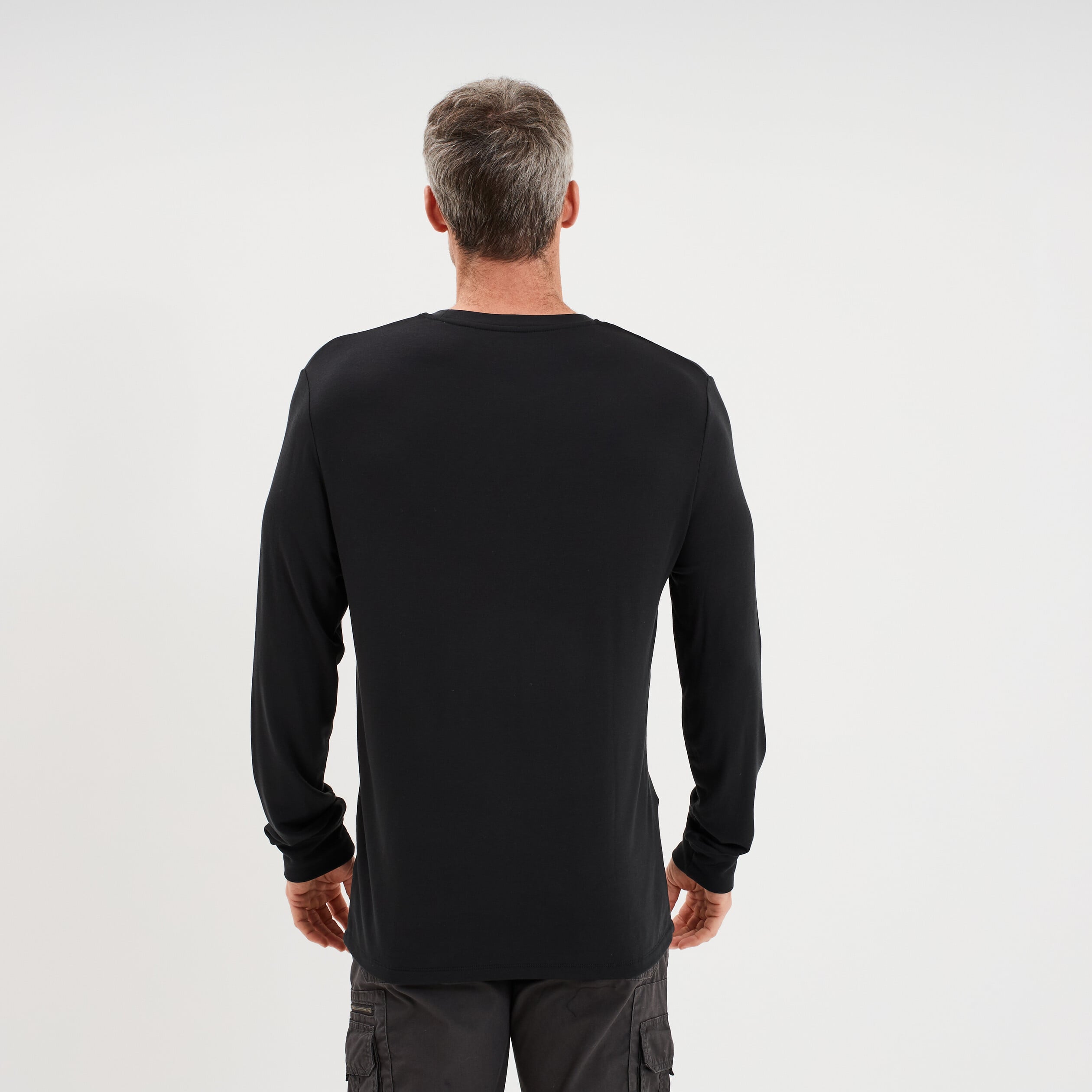 T-shirt chaud technique manches longues noir homme