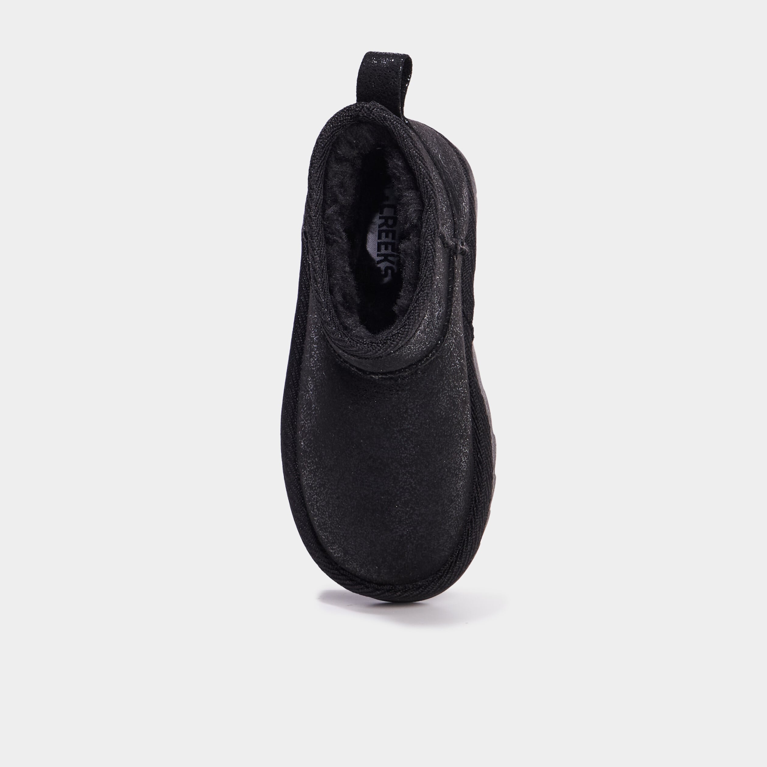 Bottines fourr&eacute;es plates noir fille