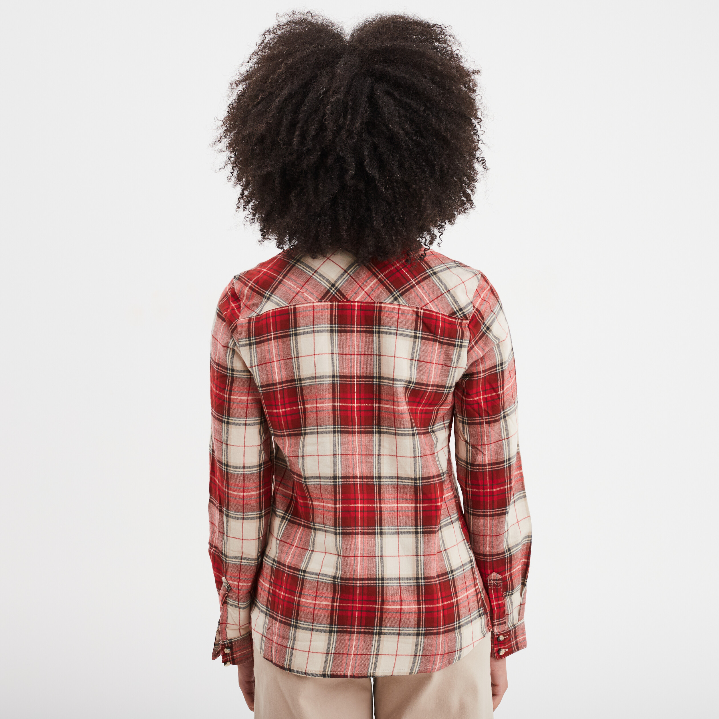 chemise manches retroussables poches rouge femme Chemise manches retroussables poches rouge femme