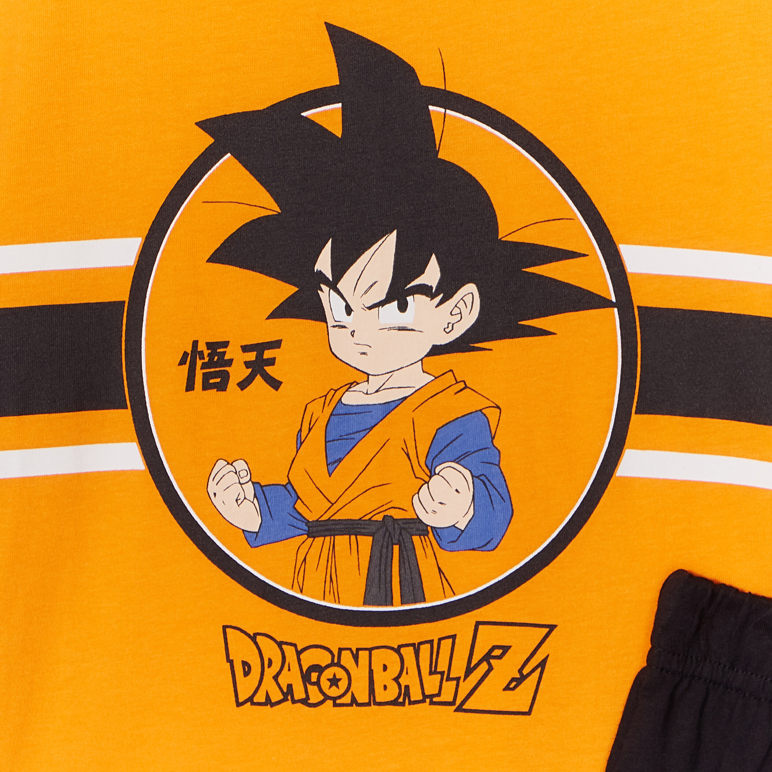 Ensemble pyjama short Dragon Ball Z orange garçon