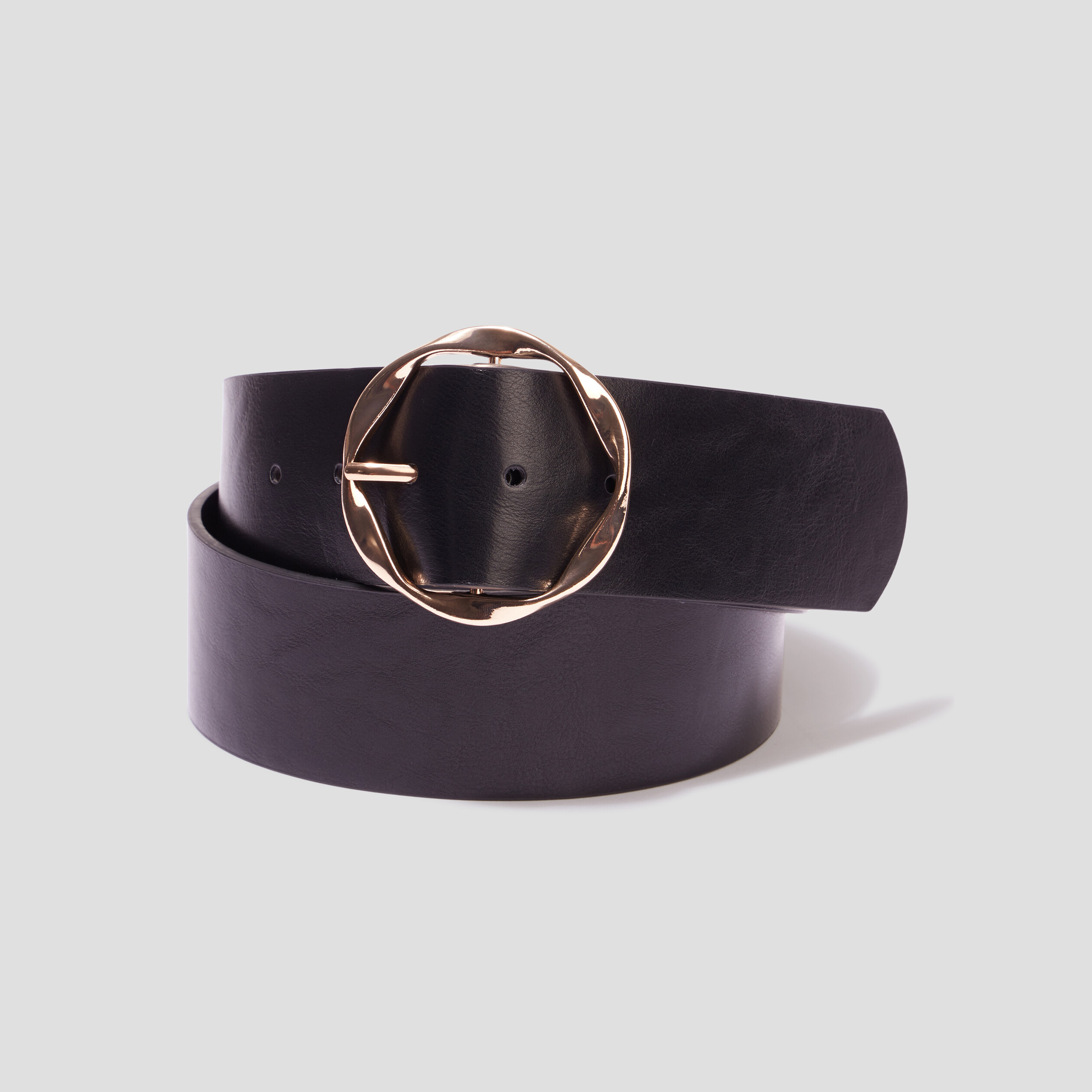 ceinture avec boucle torsade noir femme Ceinture avec boucle torsade noir femme
