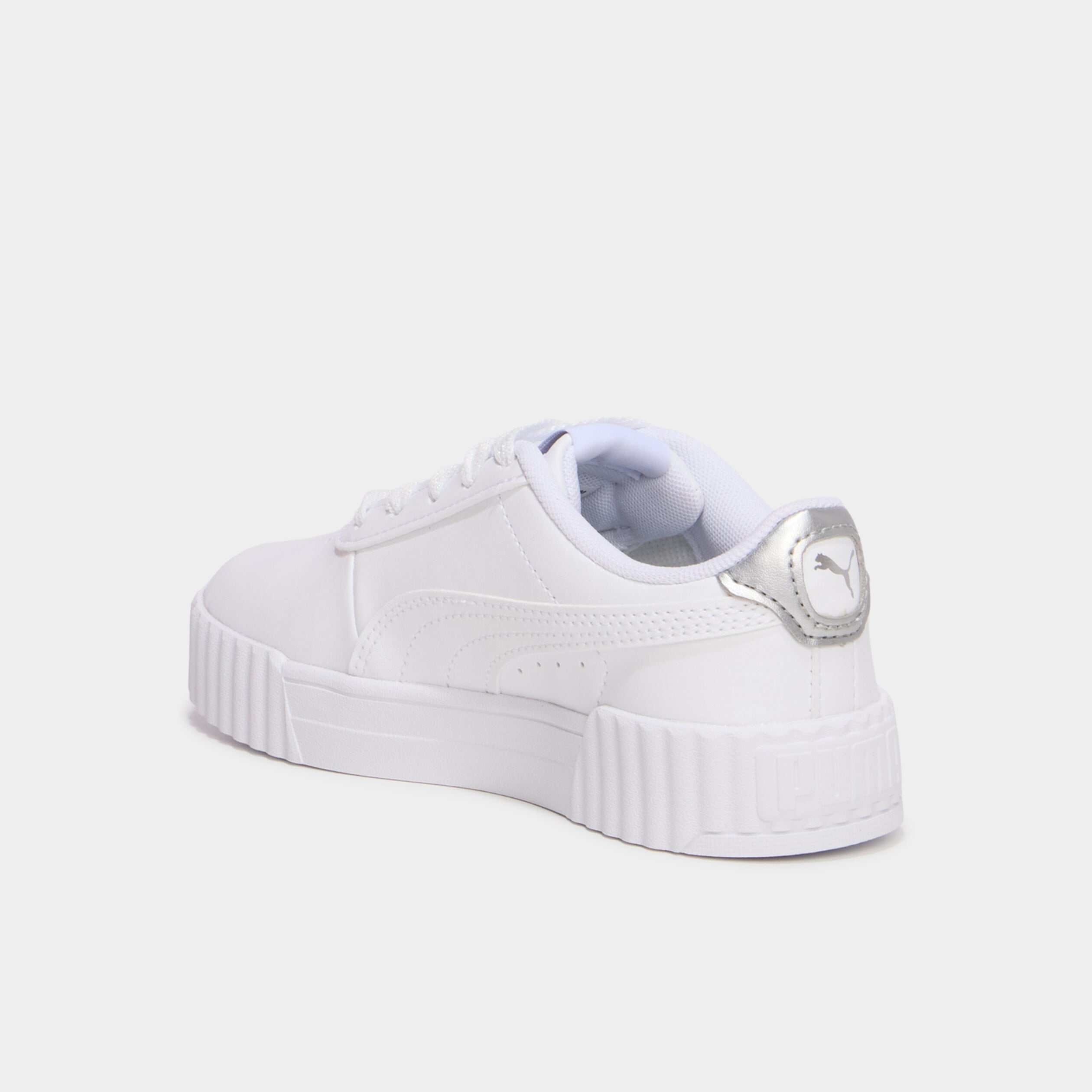 Baskets Puma Carina 3.0 Floral gris argent fille