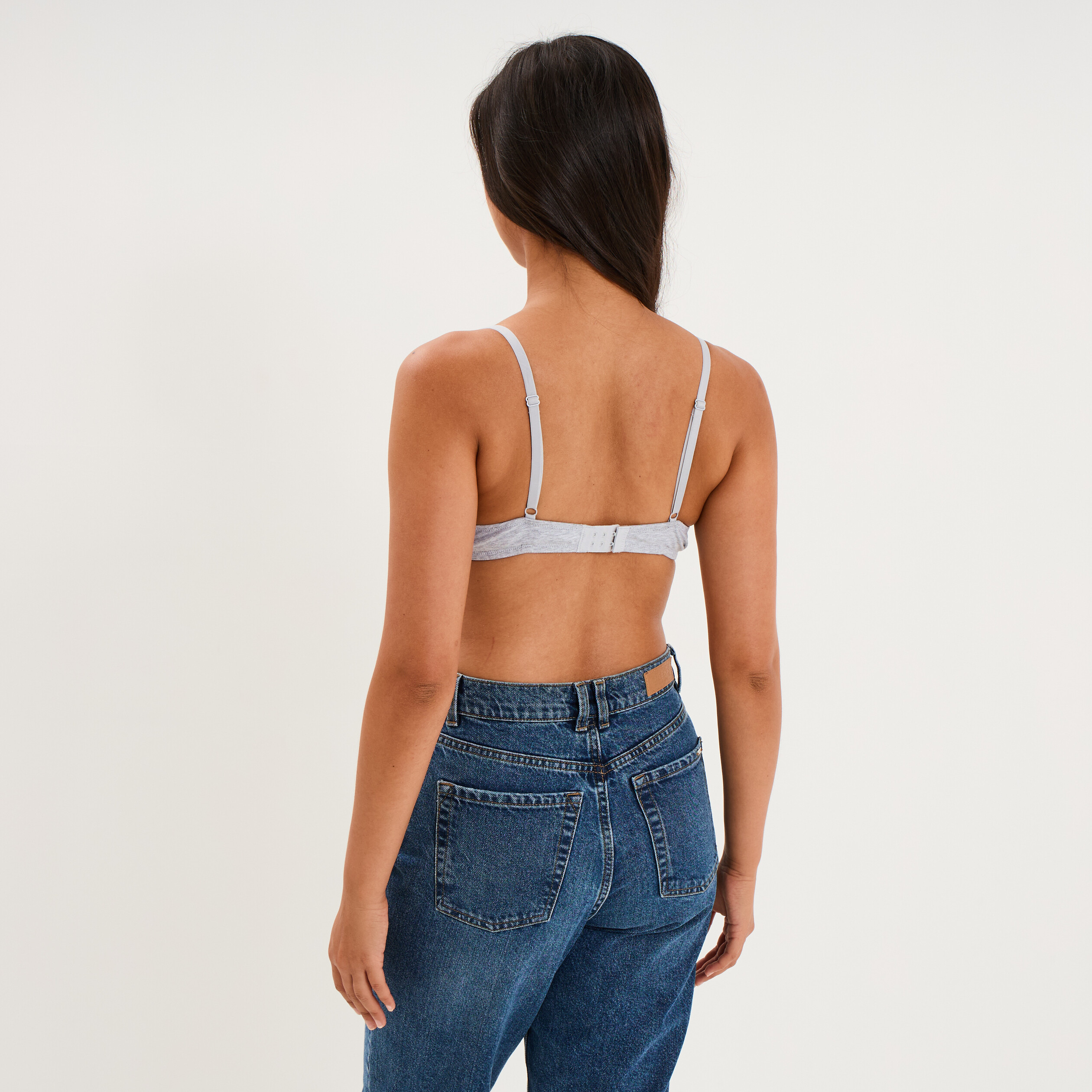 Soutien-gorge padd&eacute; embo&icirc;tant gris clair femme