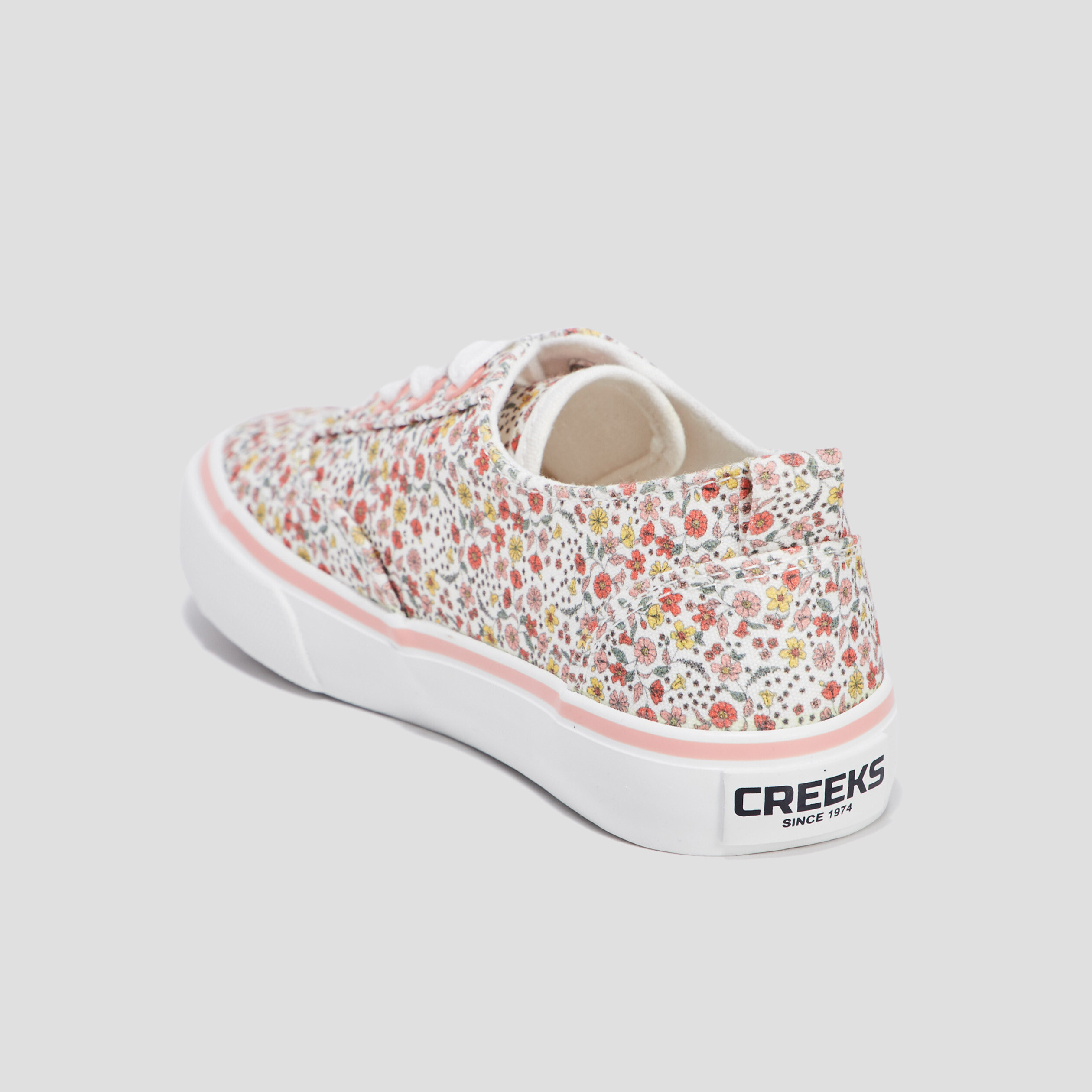 Tennis en toile à lacets Creeks multicolore fille