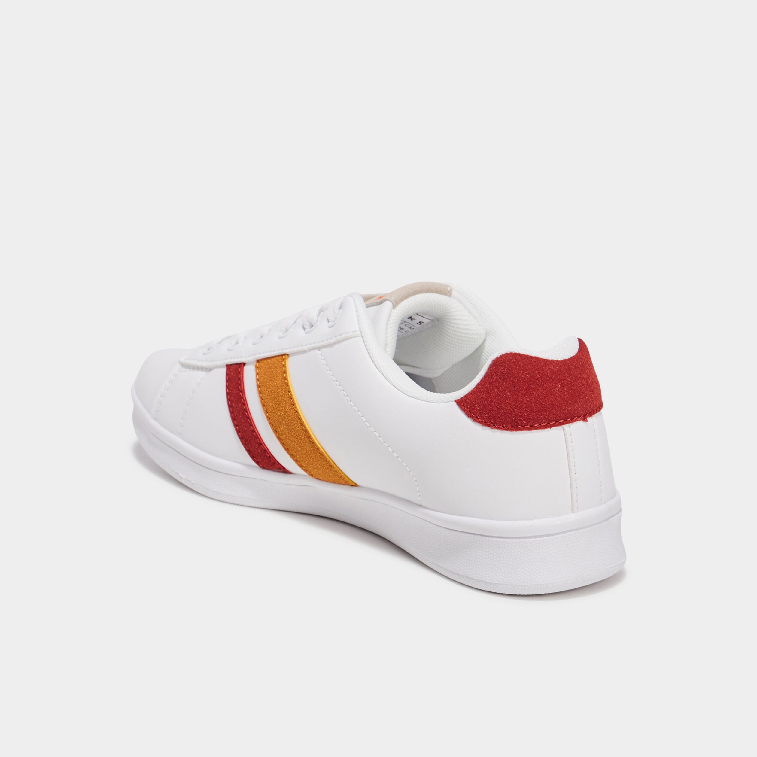Baskets &agrave; lacets rouge femme