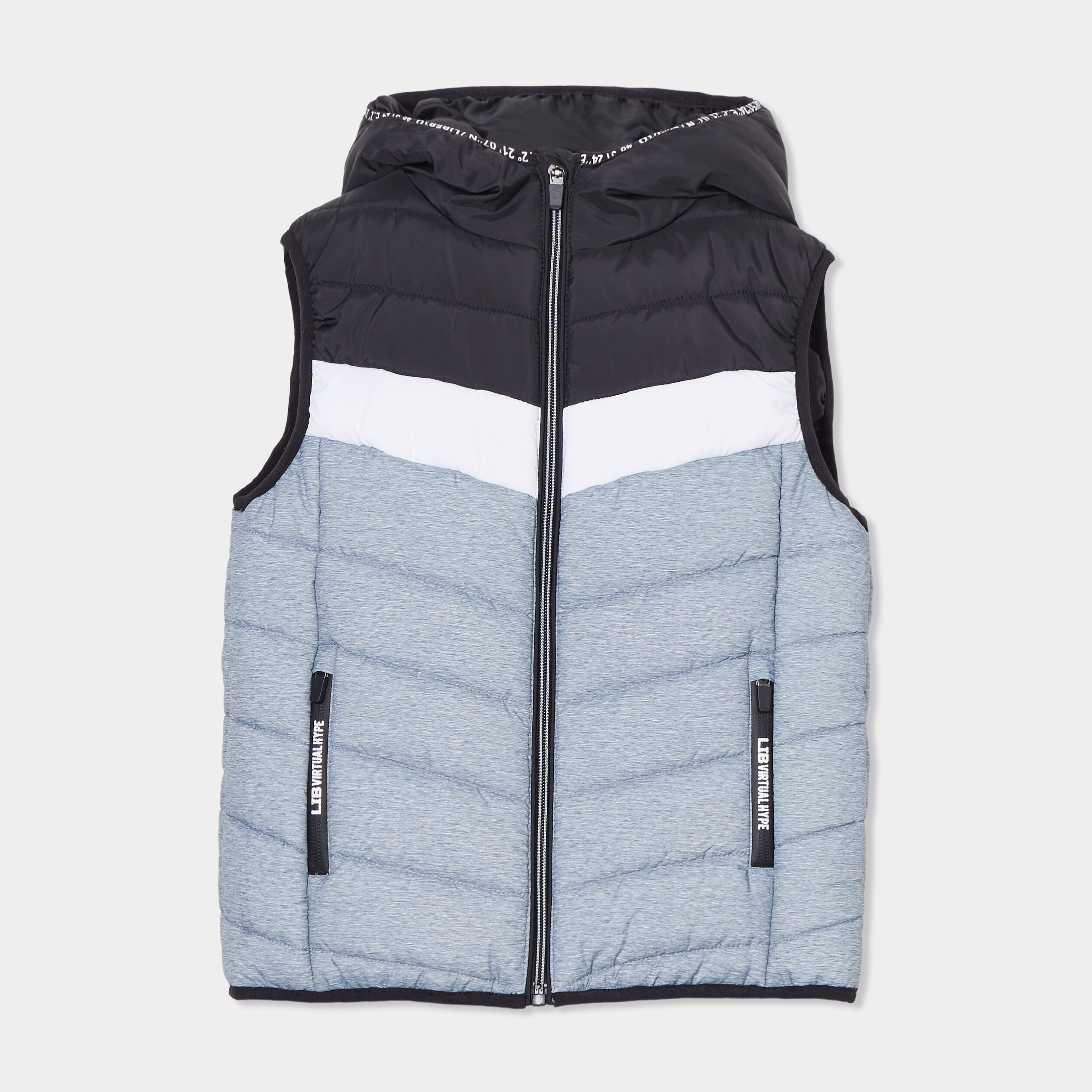 Doudoune sans manches Liberto gris fonc?� gar?�on | La Halle