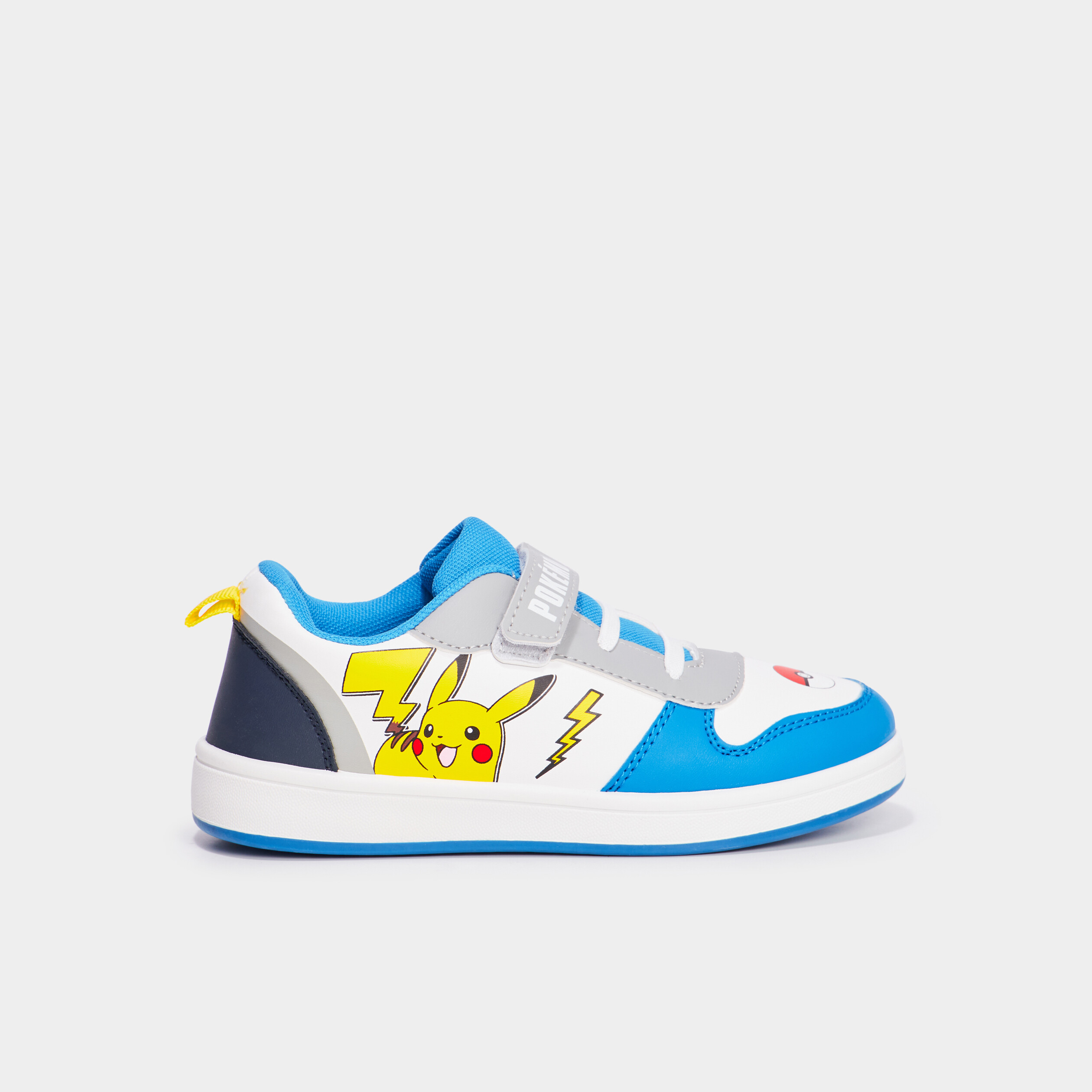 tennis basses a scratchs pokemon pikachu bleu garcon Tennis basses à scratchs Pokémon Pikachu bleu garçon