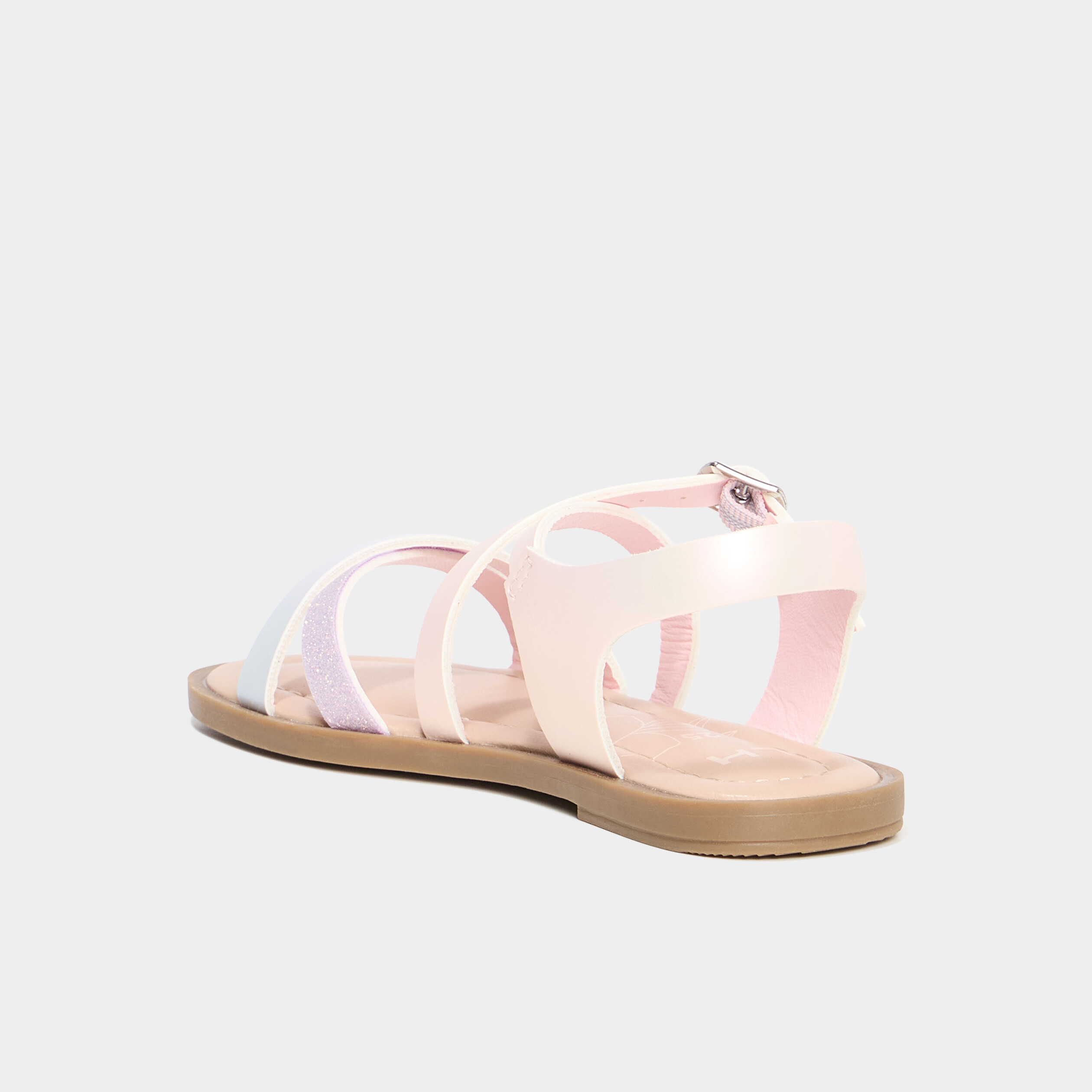 sandales avec brides dattache cheville rose fille Sandales avec brides d'attache cheville rose fille