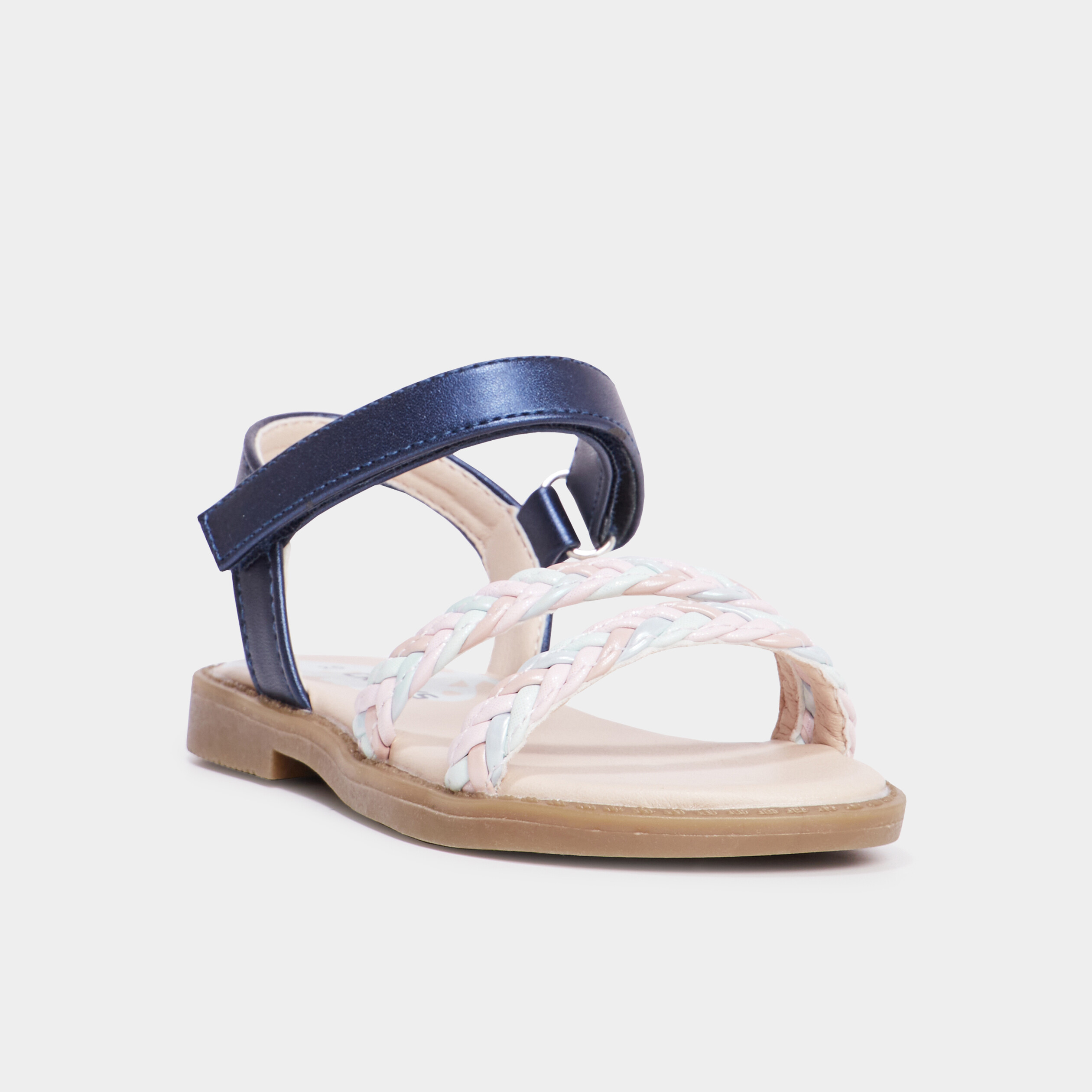 Sandales brides tress&eacute;es Creeks bleu fille