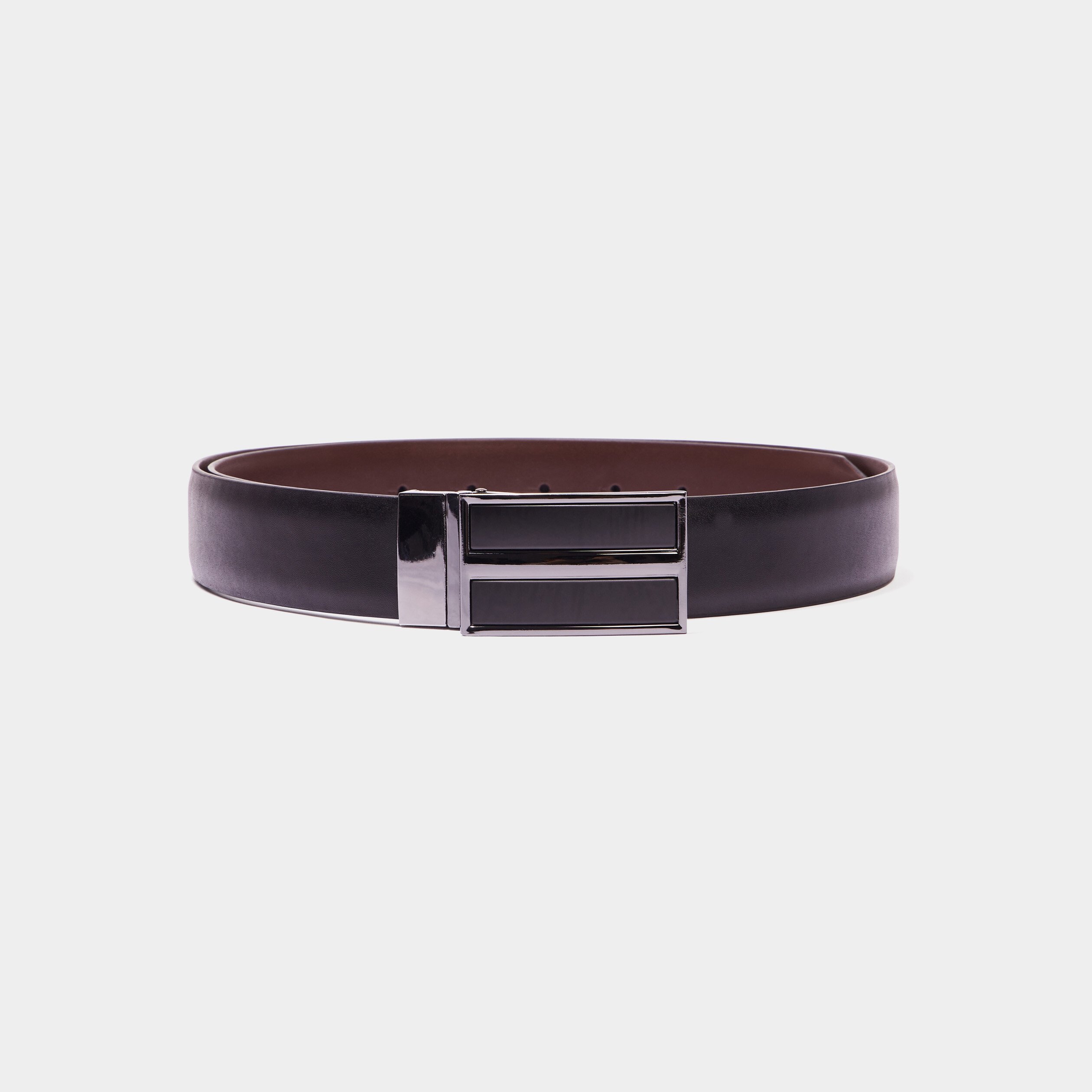 Ceinture réversible noir homme