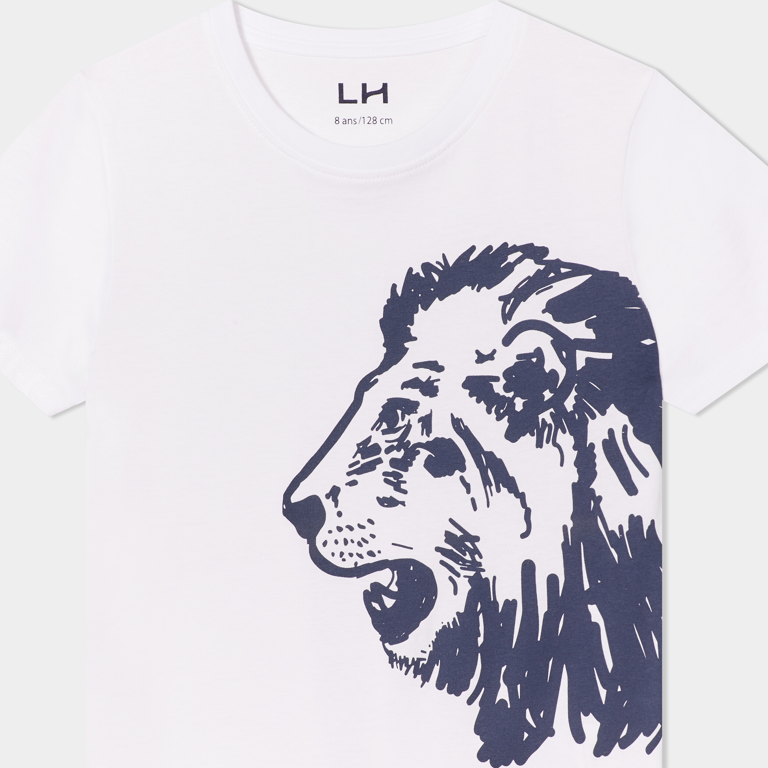 t shirt manches courtes blanc garcon T-shirt manches courtes blanc garçon