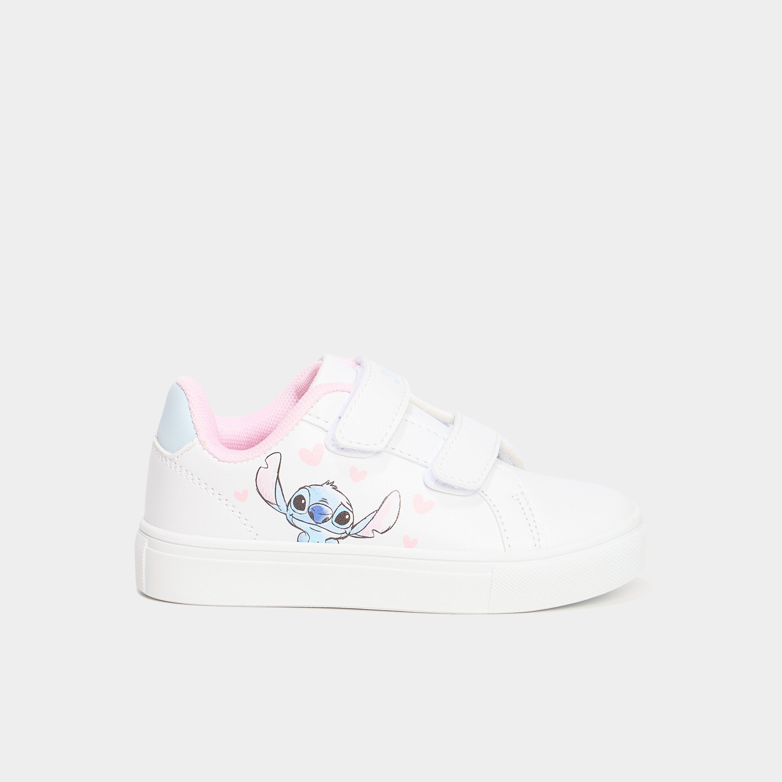 tennis basses a scratchs stitch blanc fille Tennis basses à scratchs Stitch blanc fille