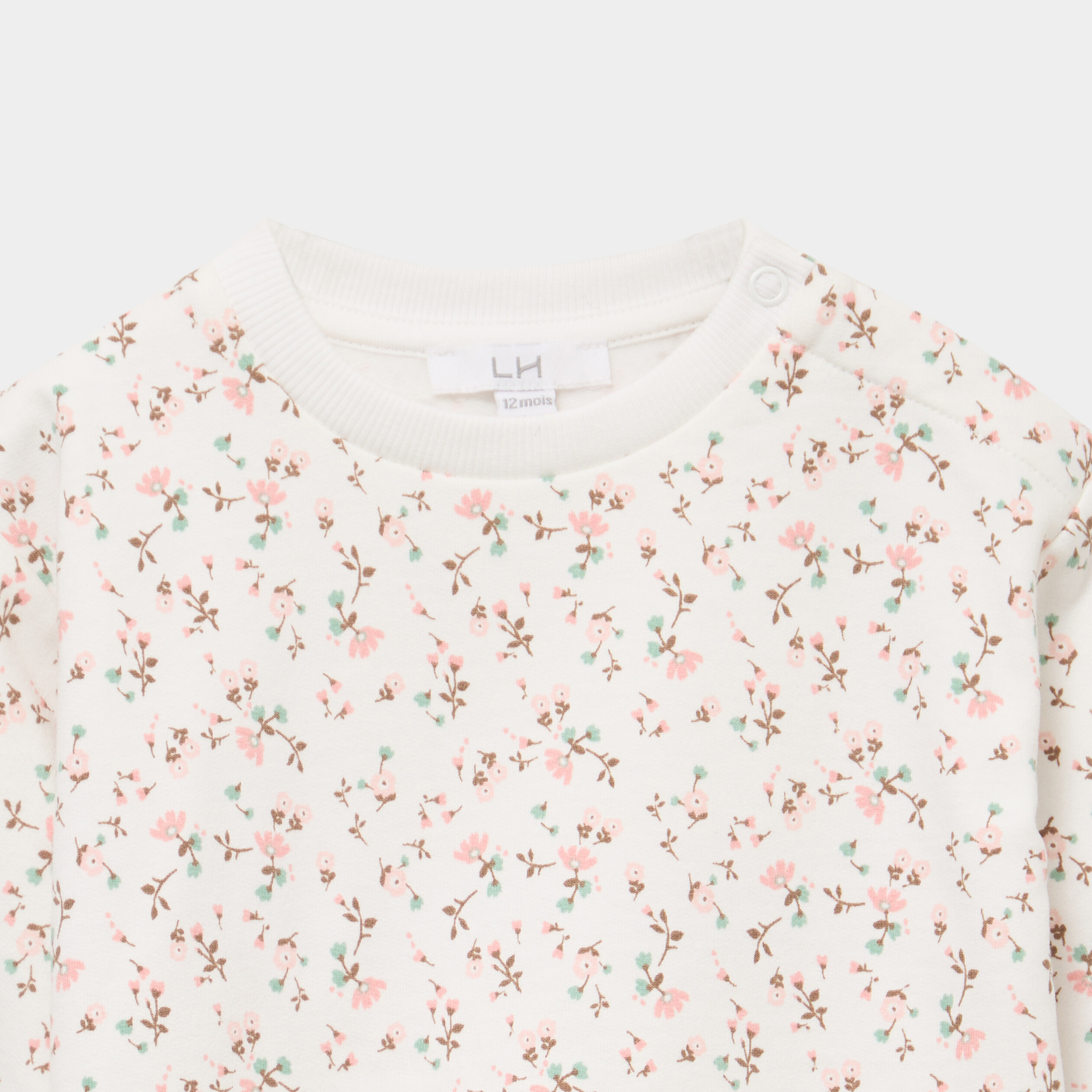 Ensemble sweat et legging ecru b&eacute;b&eacute; fille