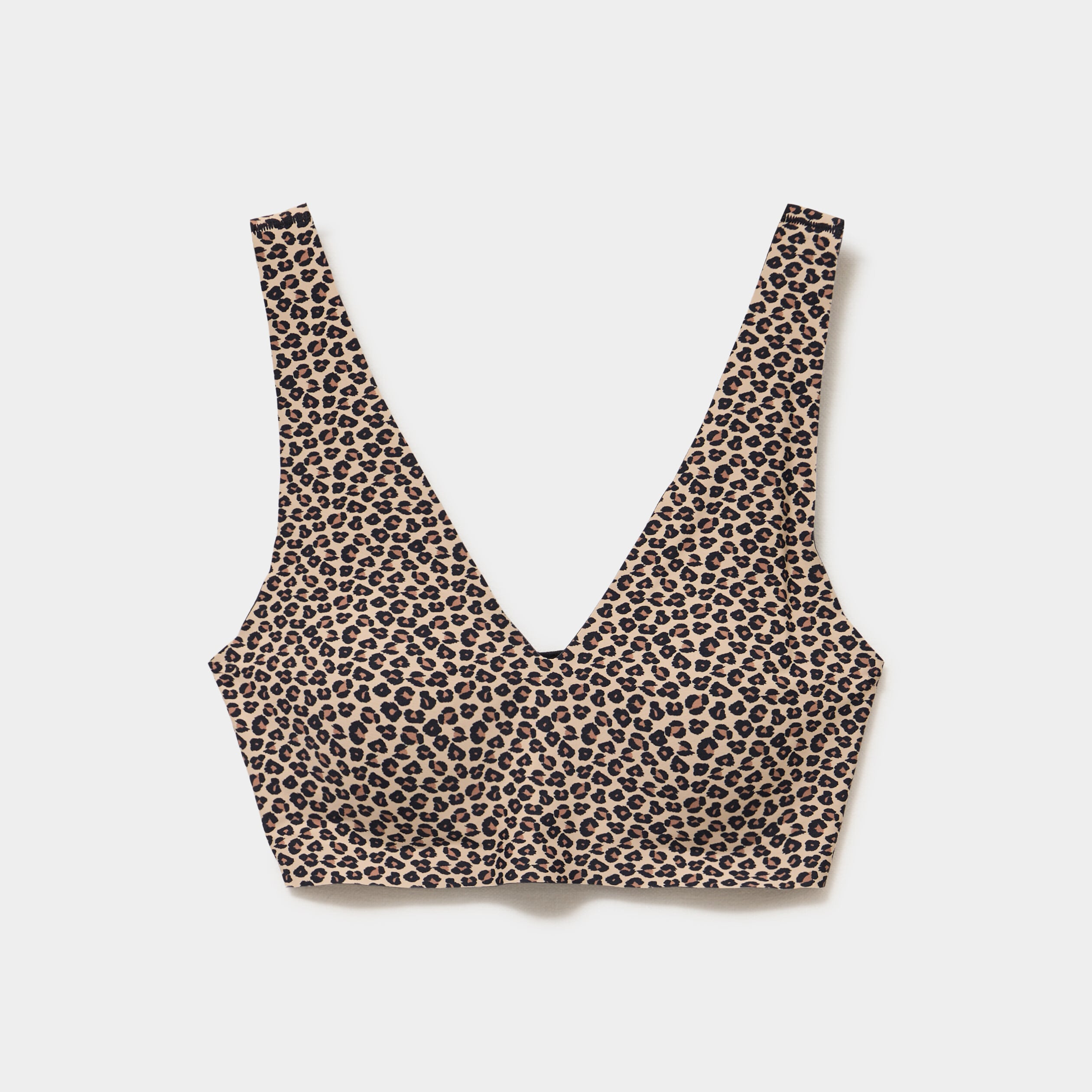 Soutien-gorge brassi&egrave;re microfibre marron femme