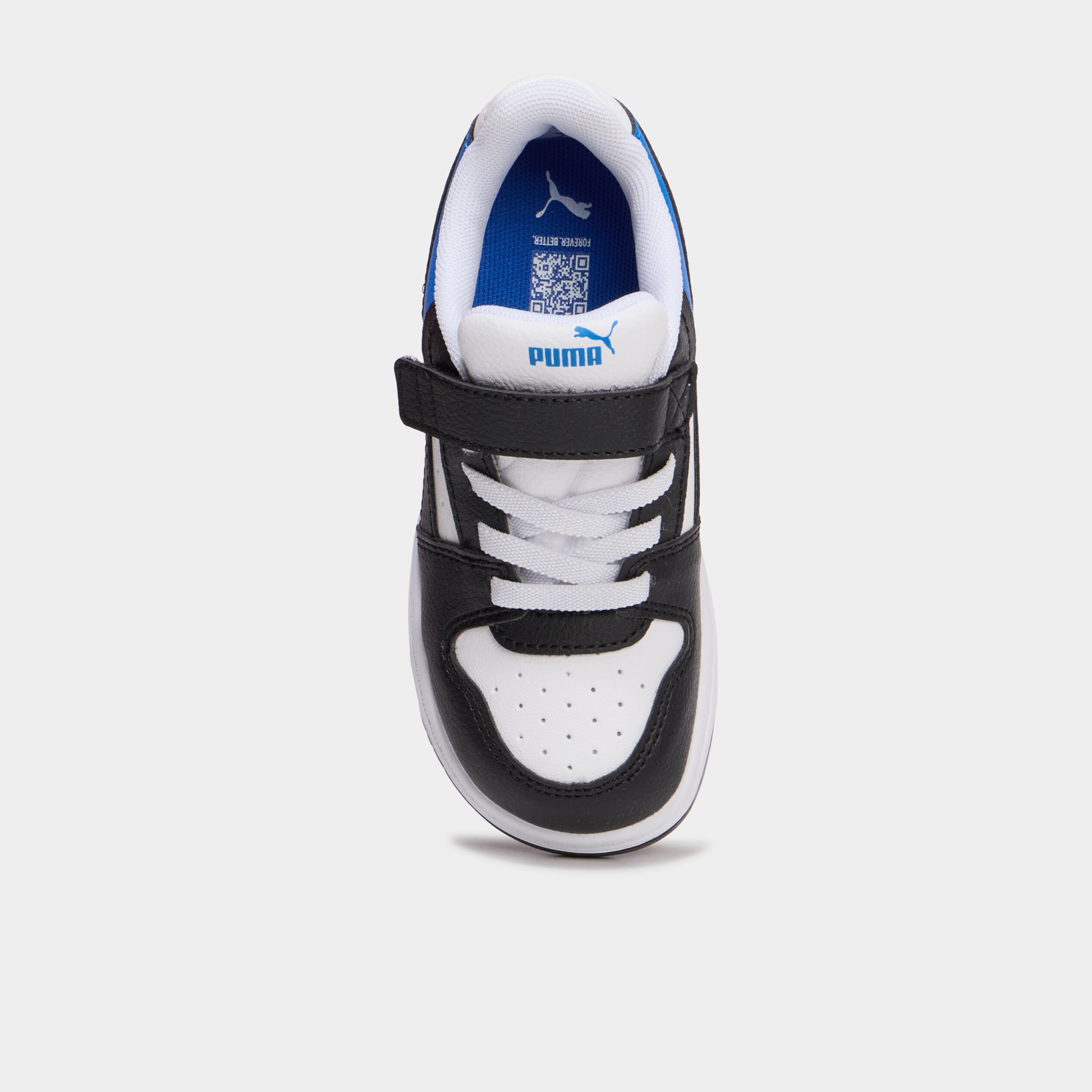 Baskets &agrave; scratchs Puma Rebound Slam bleu electrique gar&ccedil;on