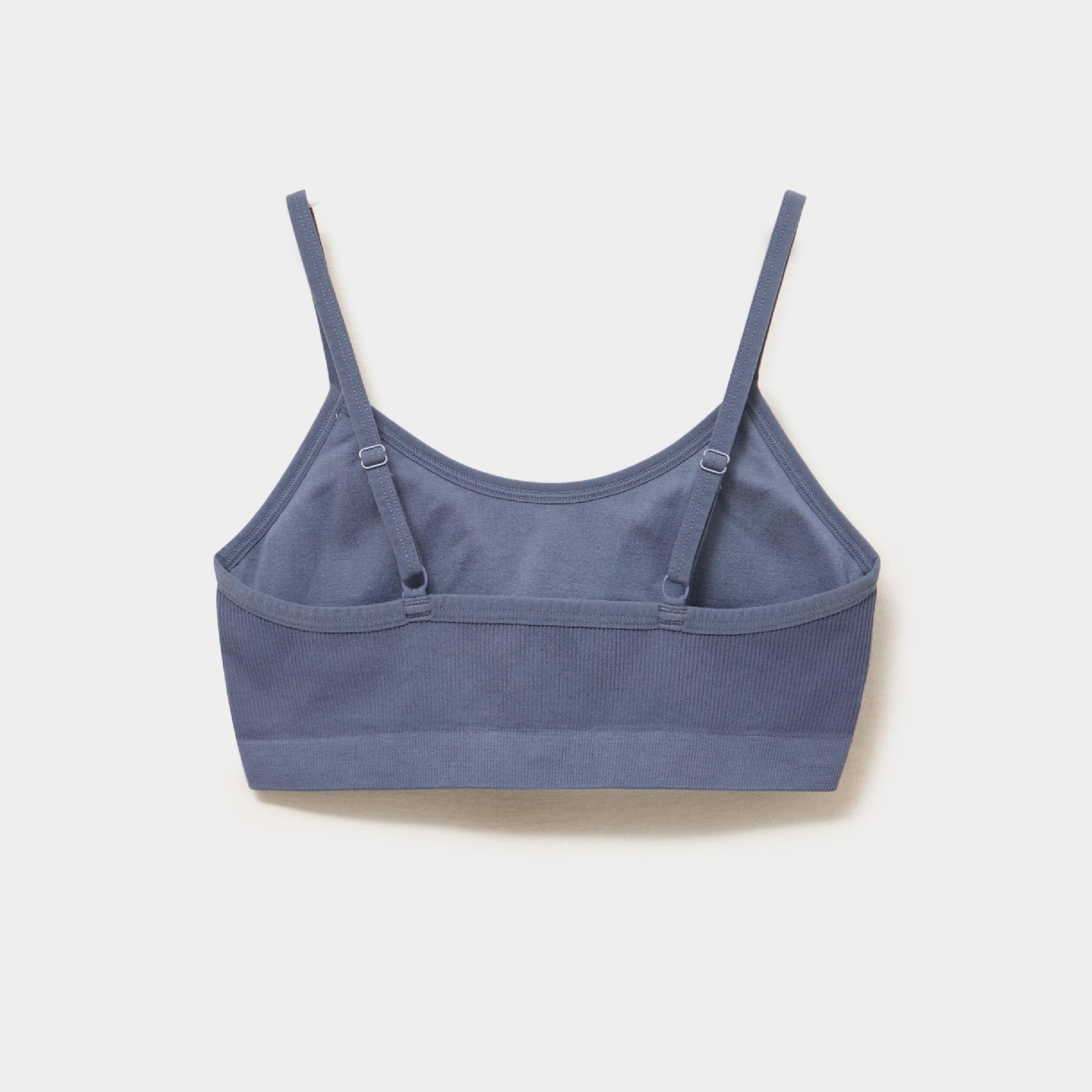 Lot 2 brassi&egrave;res padd&eacute;es sans couture bleu gris femme