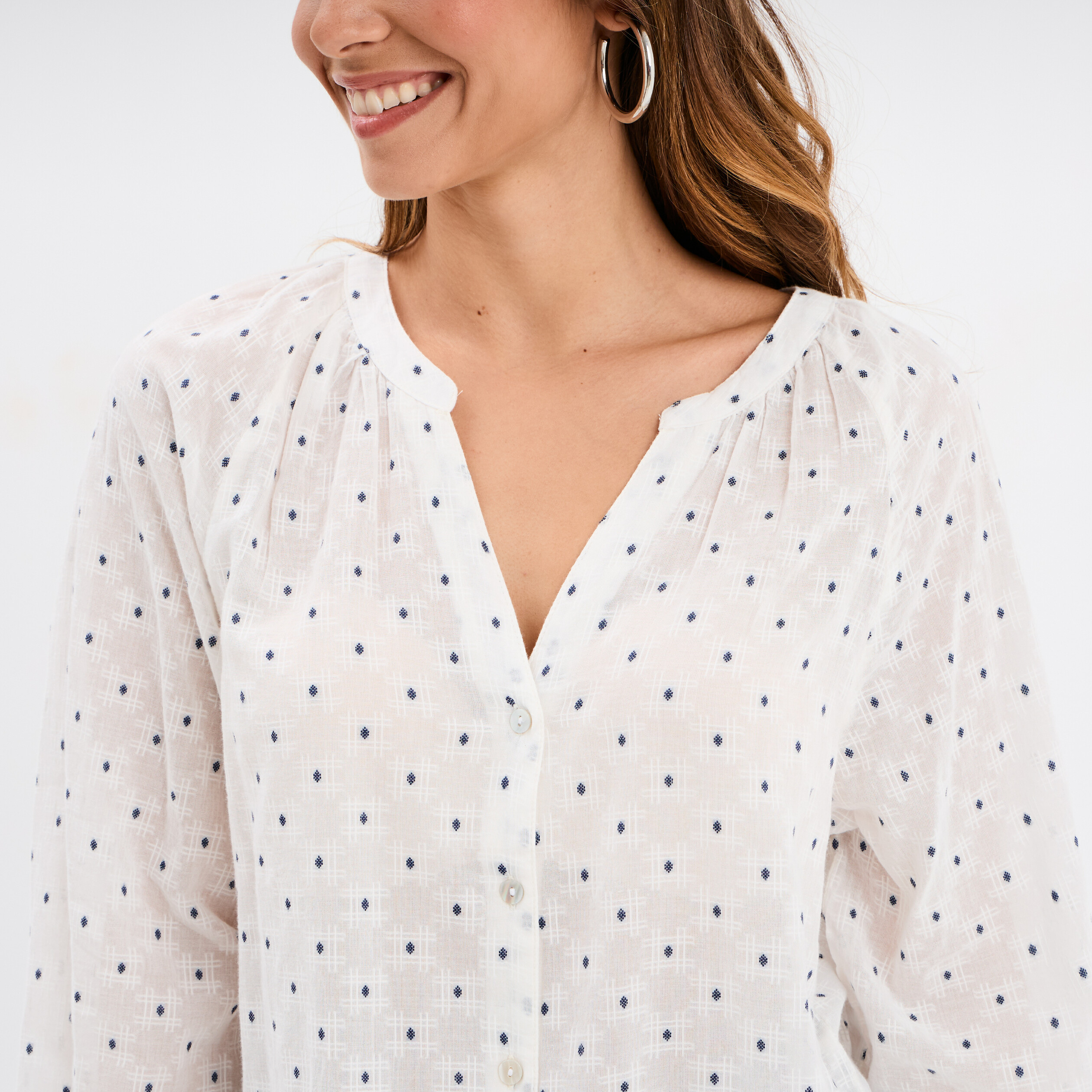 blouse oversize coton majoritaire blanc femme Blouse oversize coton majoritaire blanc femme