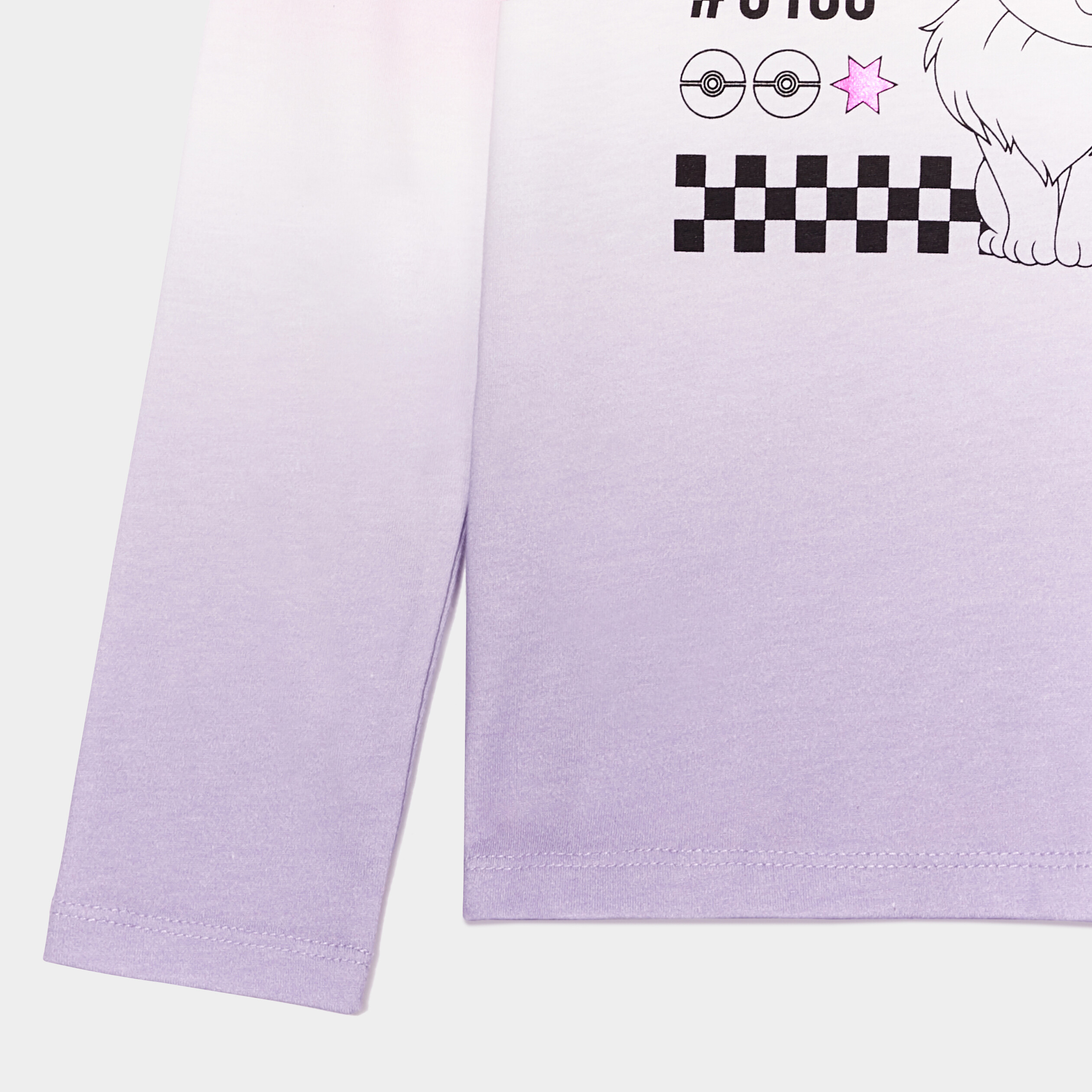 T-shirt manches longues Pokémon Évoli multicolore fille