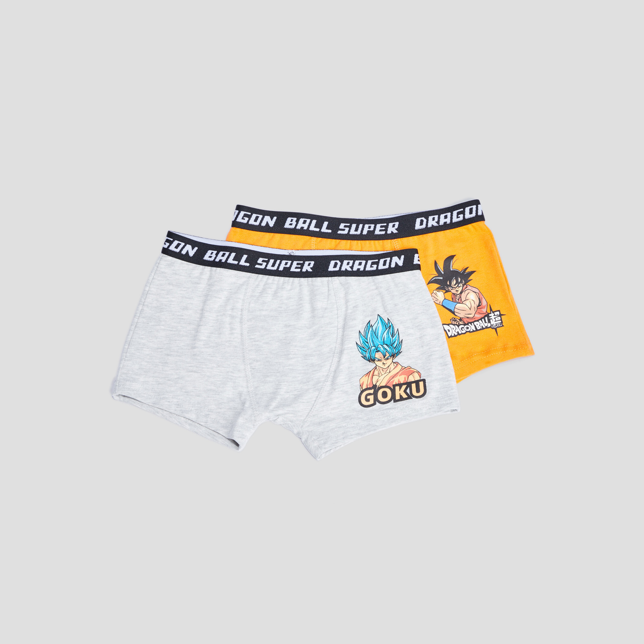lot 2 boxers dragon ball super gris garcon Lot 2 boxers Dragon Ball Super gris garçon