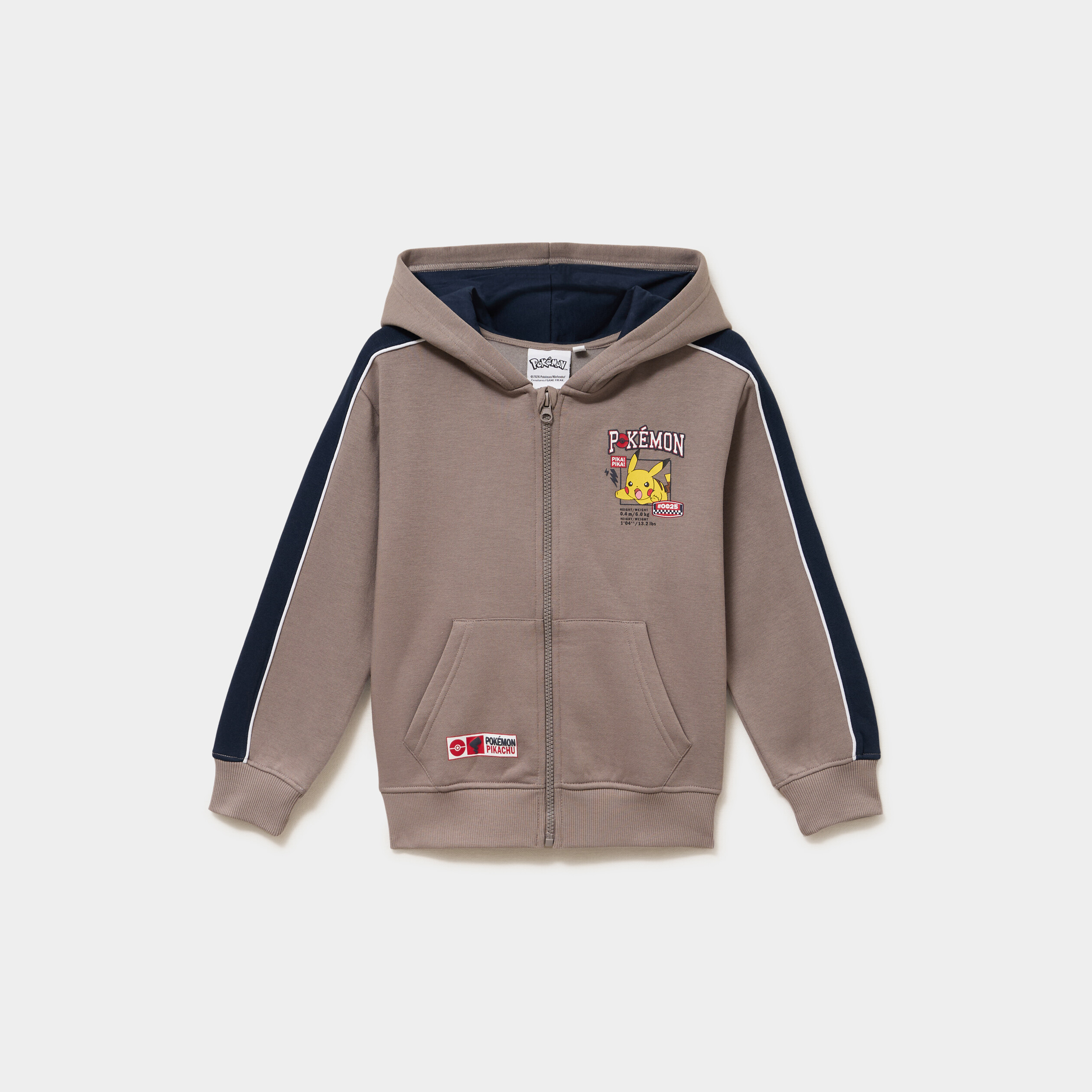 Sweat zipp&eacute; &agrave; capuche Pok&eacute;mon sable gar&ccedil;on