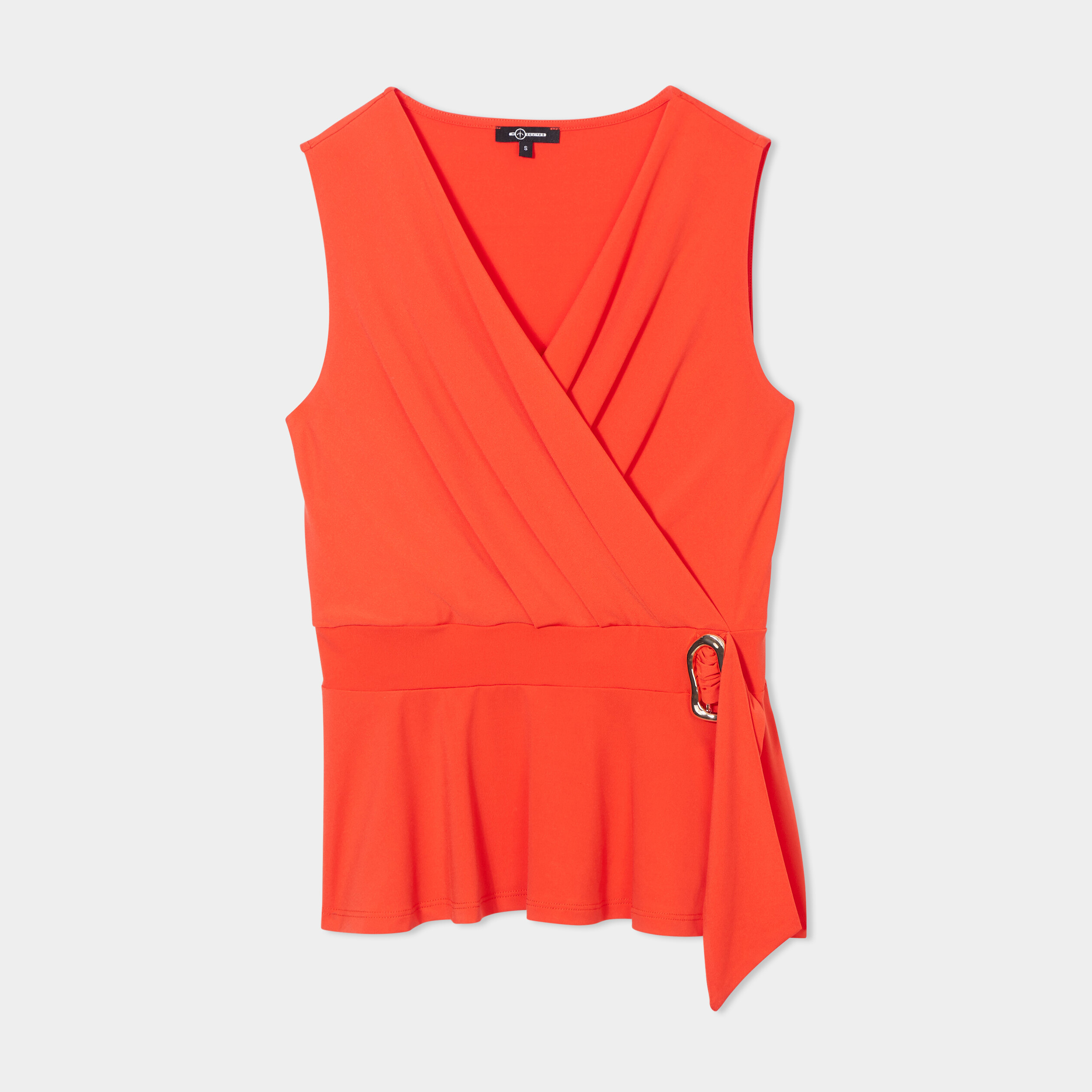 debardeur cache coeur boucle mosquitos orange femme Débardeur cache-coeur boucle Mosquitos orange femme