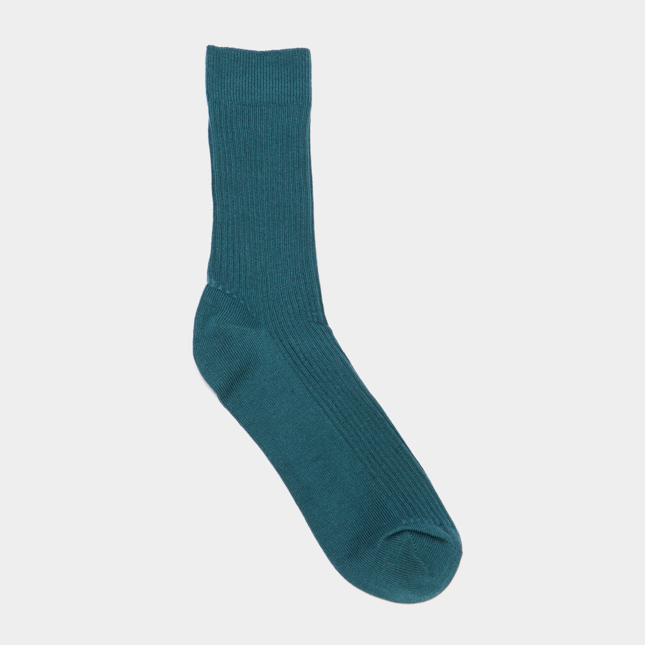 lot 2 paires chaussettes cotelees bleu canard homme Lot 2 paires chaussettes côtelées bleu canard homme