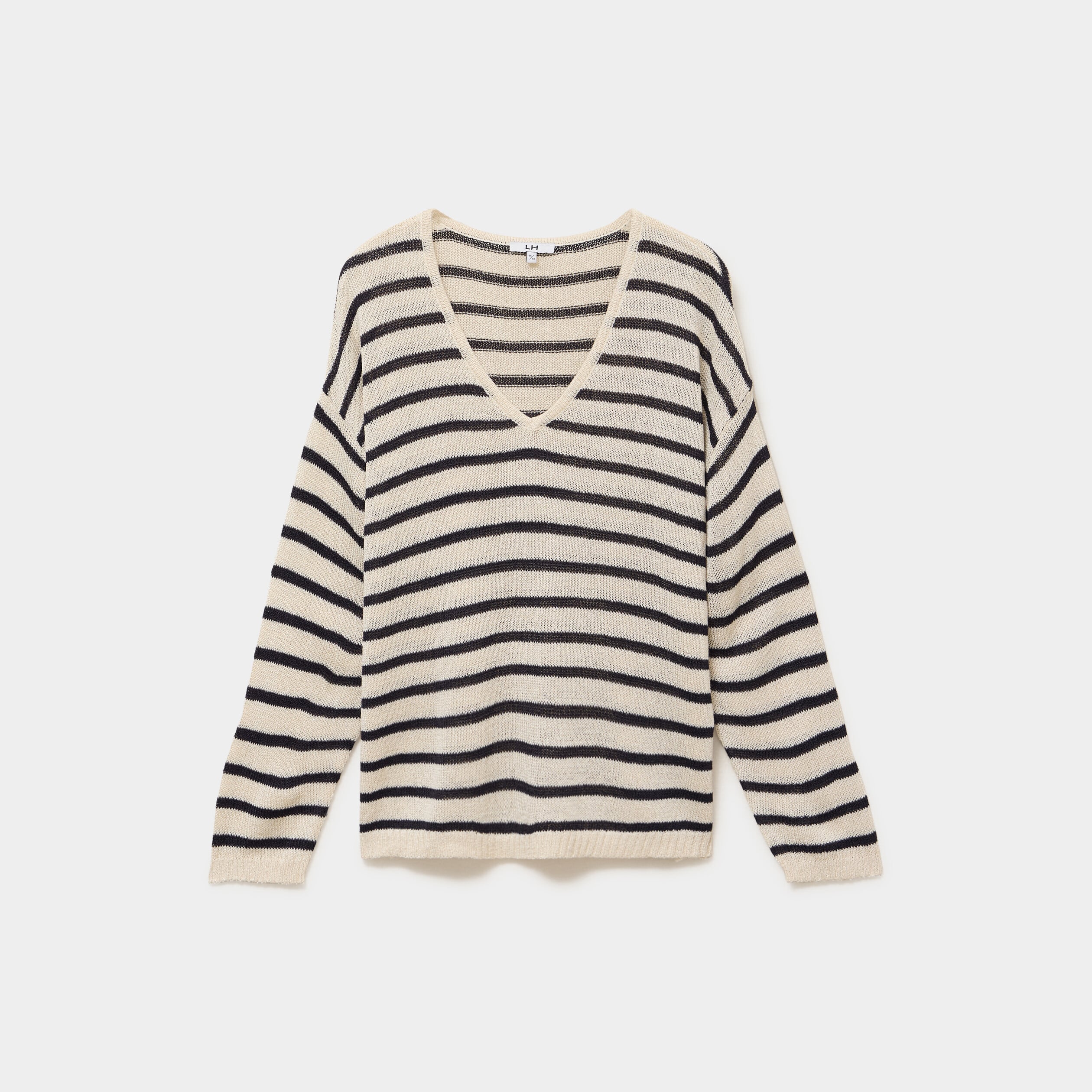Pull ajust&eacute; manches longues ecru femme grande taille