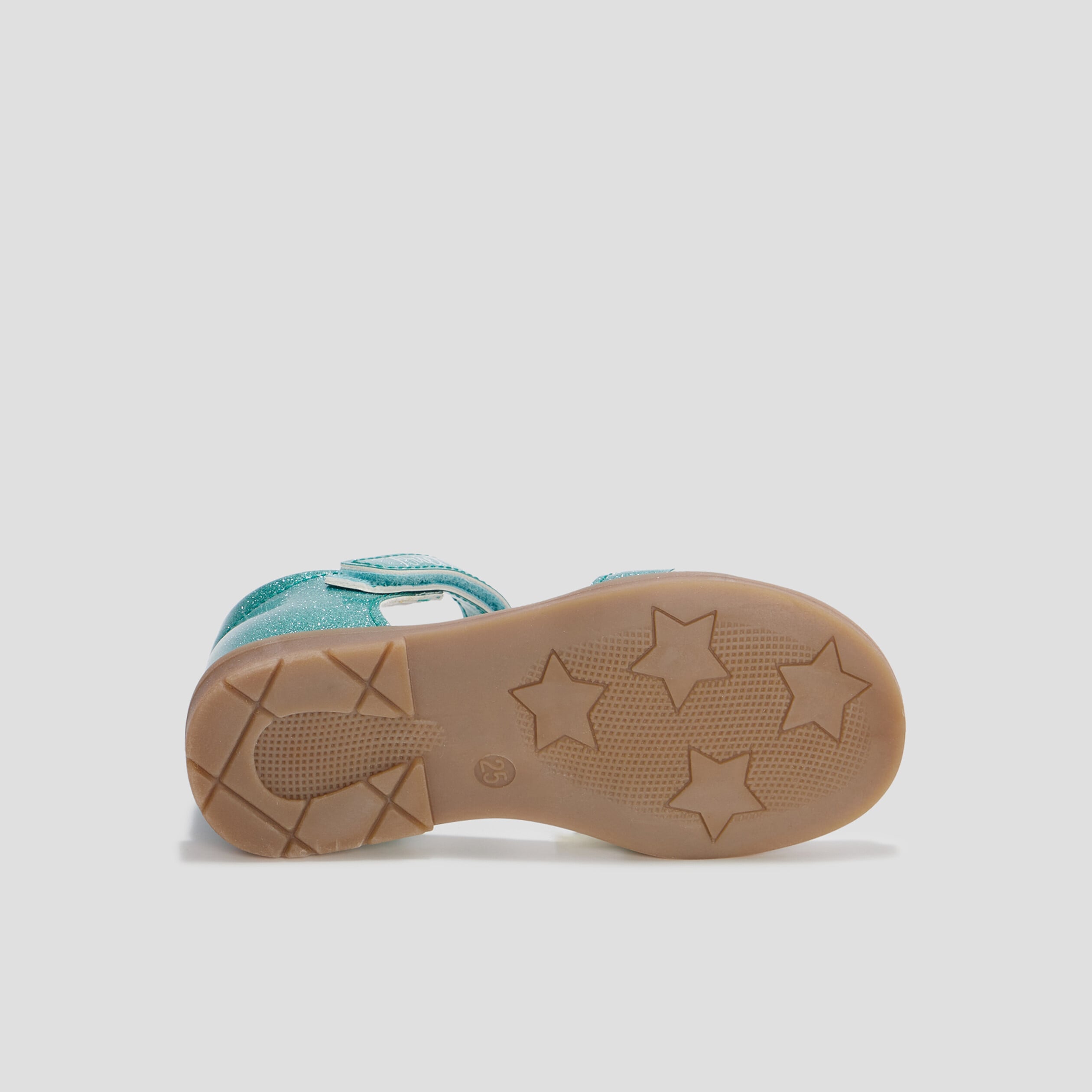 Sandales &agrave; scratchs La Petite Sir&egrave;ne bleu turquoise fille