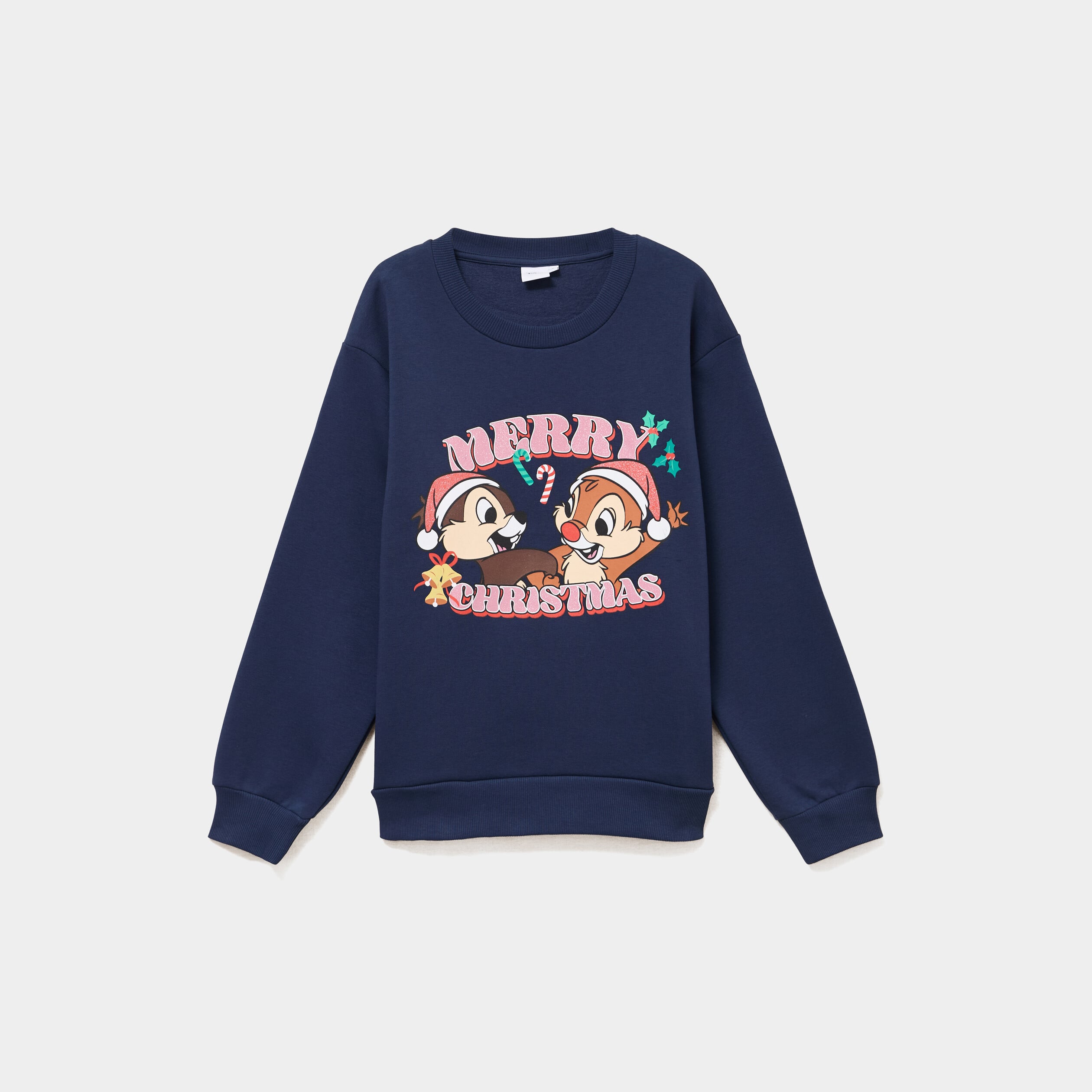 Sweat manches longues Tic et Tac bleu marine femme