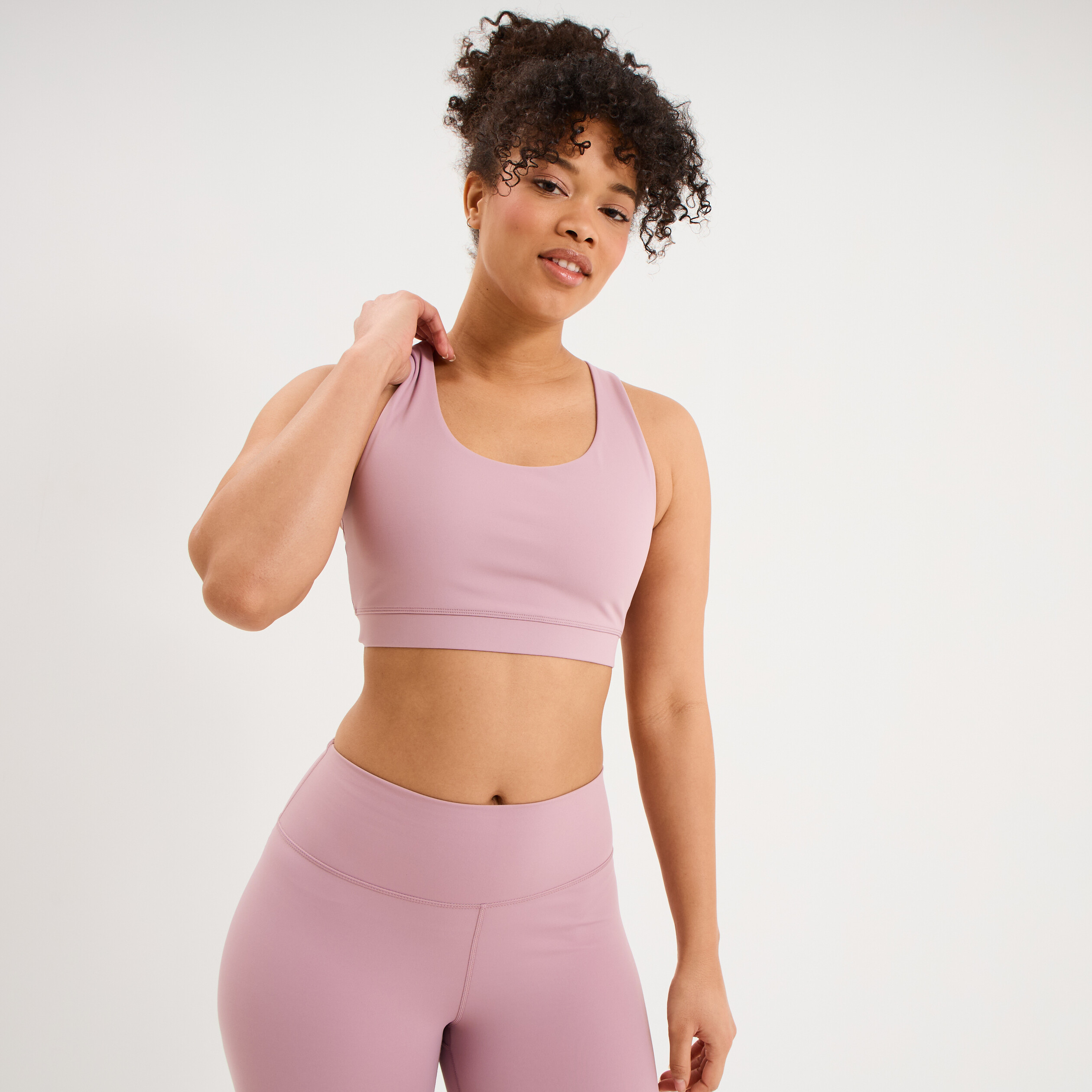 Brassi&egrave;re de sport dos nageur mauve femme